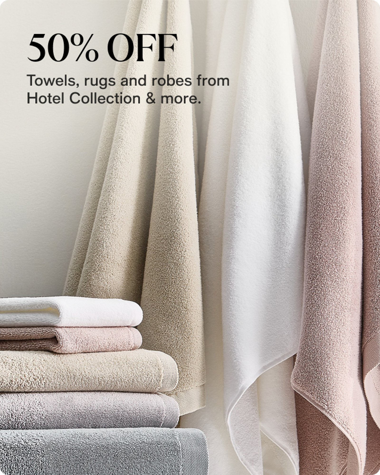 50% Off Towels