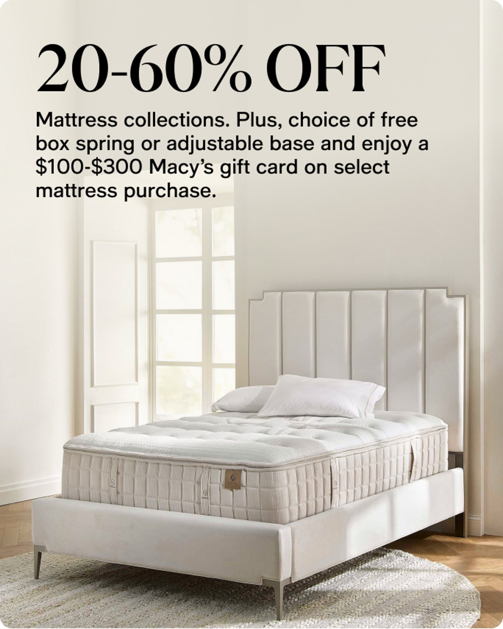 20-60% off mattresses Collection