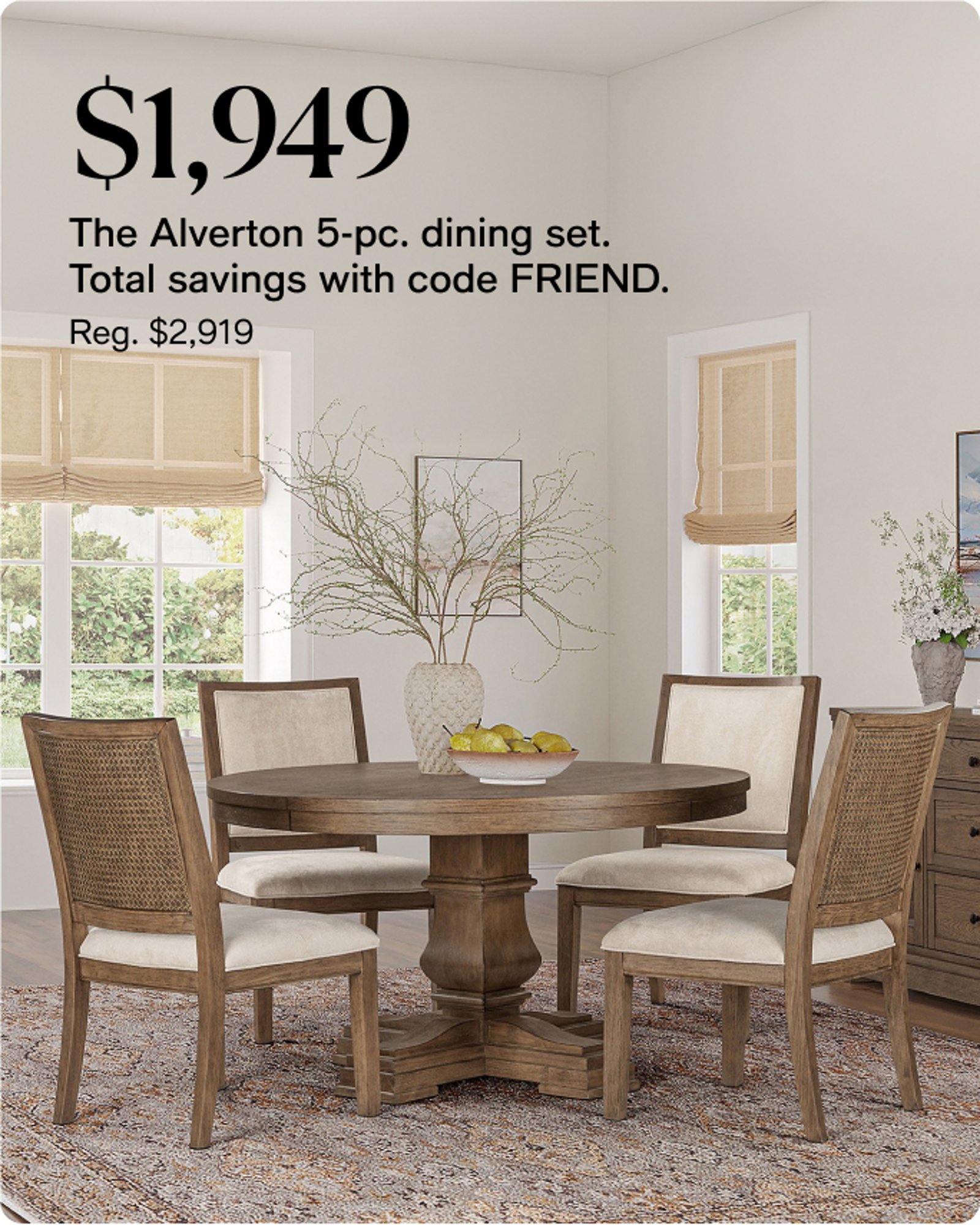 The Alverton 5-pc Dining set