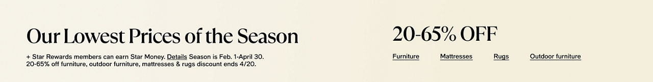 Lowest Prices of the Season