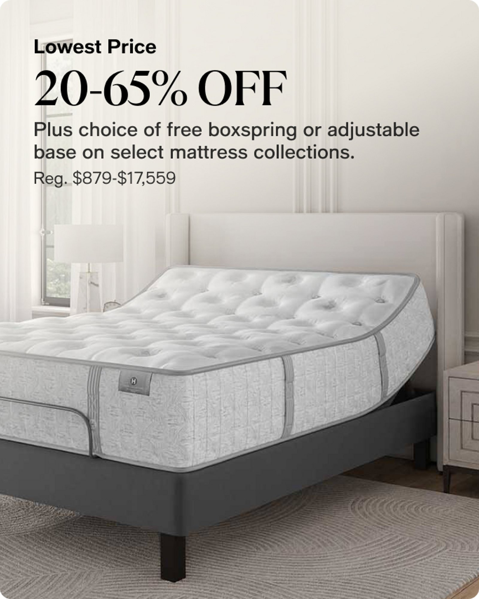 Our Biggest Spring Sale-offer-our-top-deals-20-65% Off matress collection