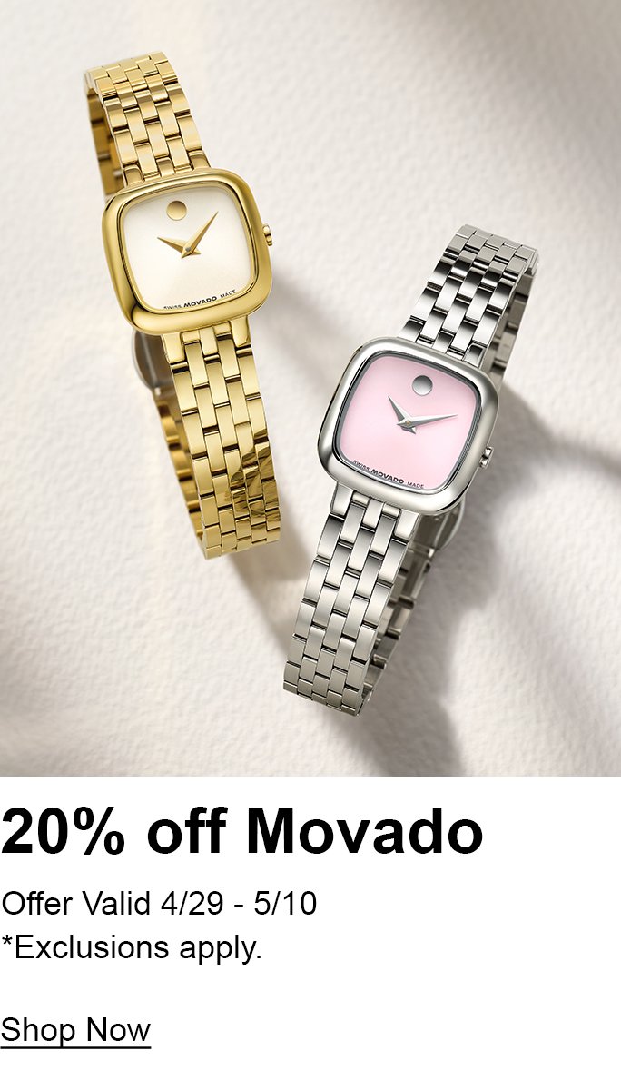20% off Movado