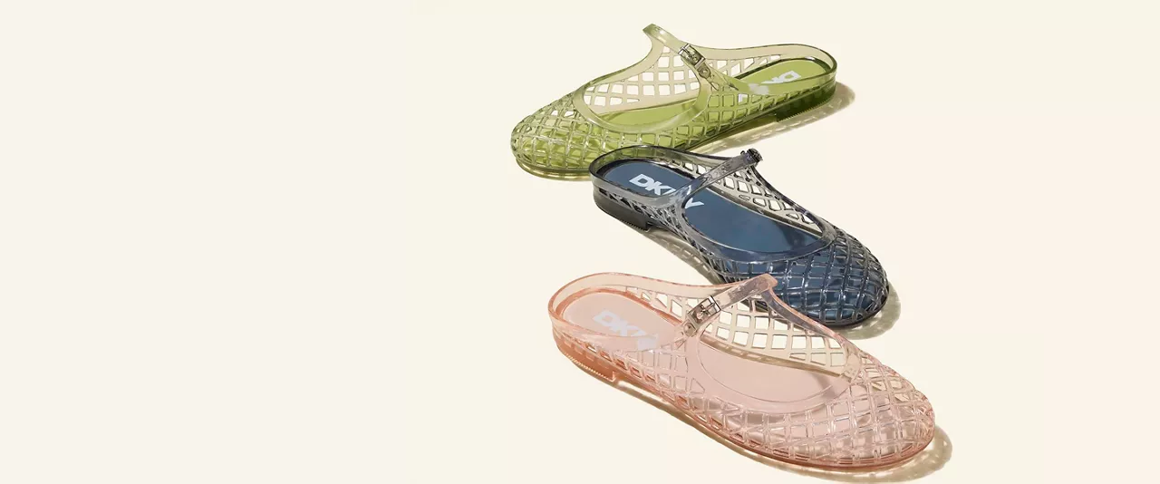 colorful jelly shoes