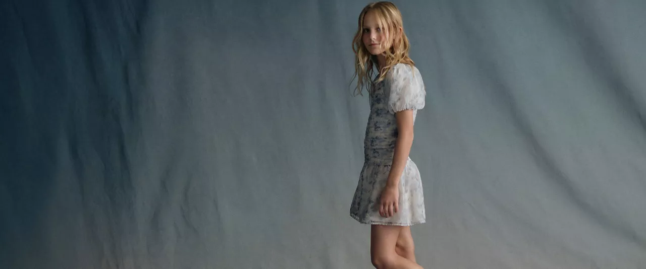 kid wearing trending clothes