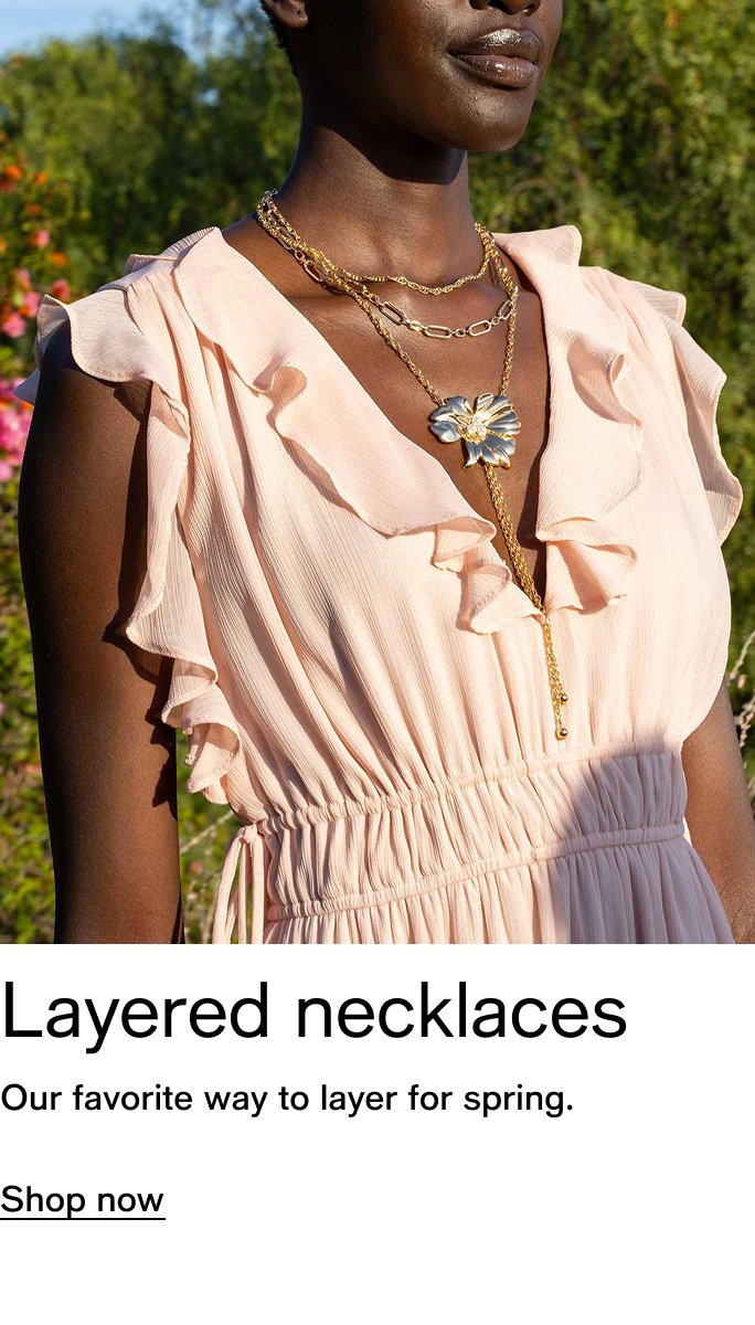 Layered necklaces