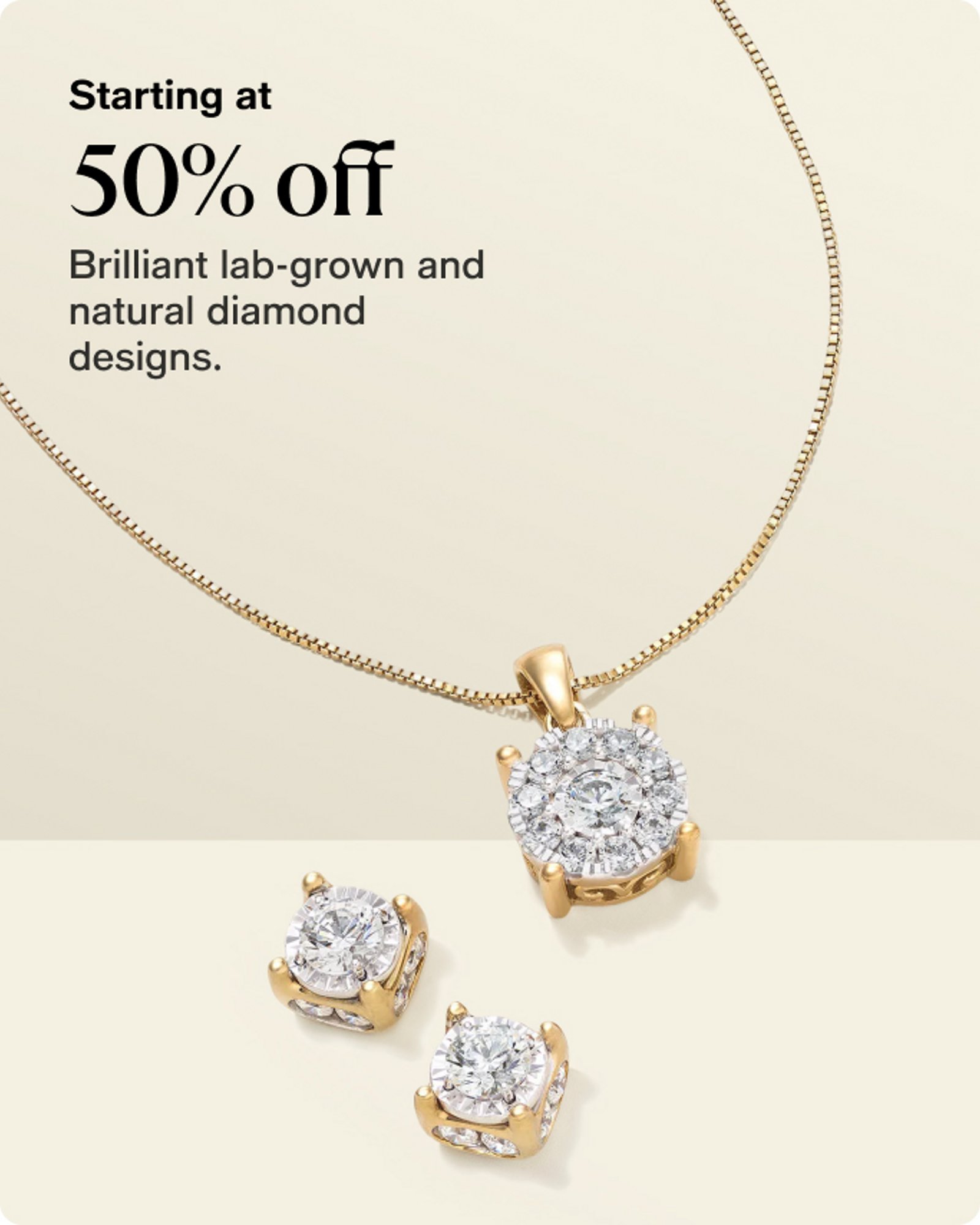 50% Off Diamond Jewelry