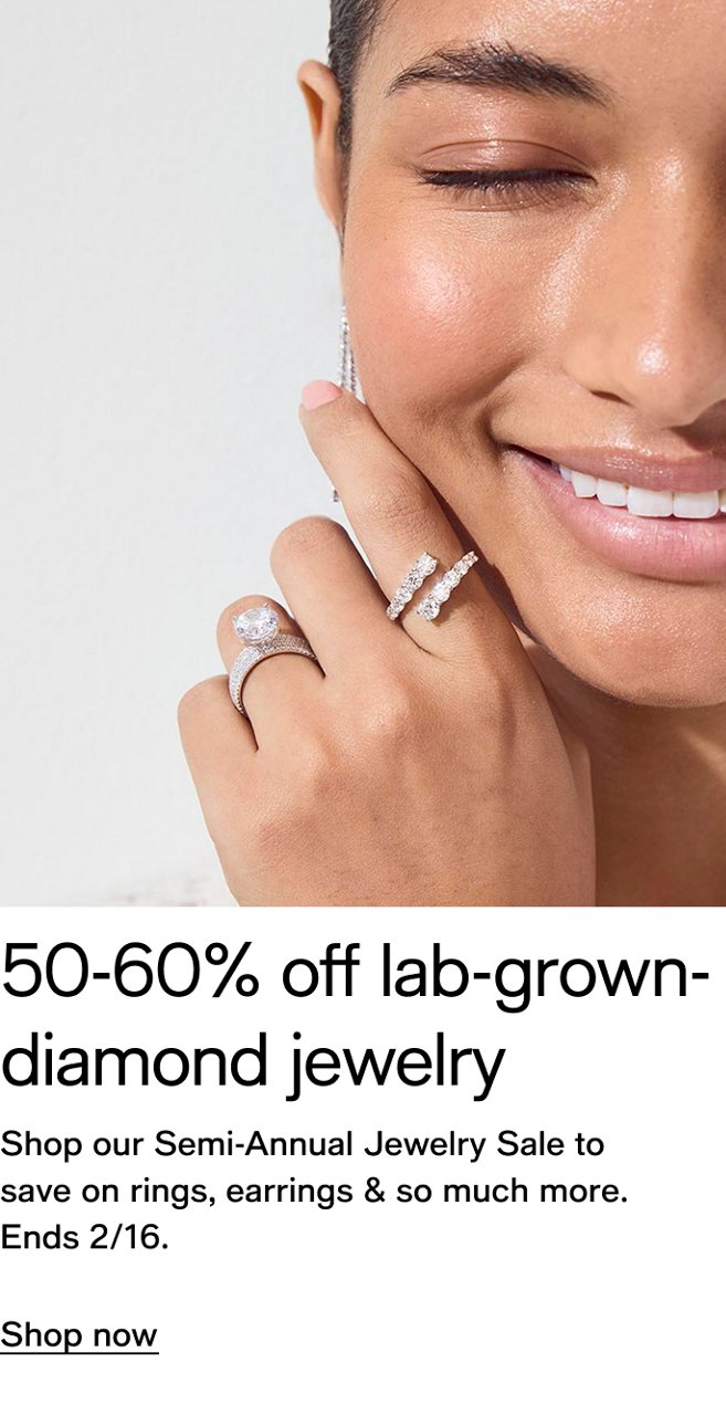 50-60% off lab-grown-diamond jewelry