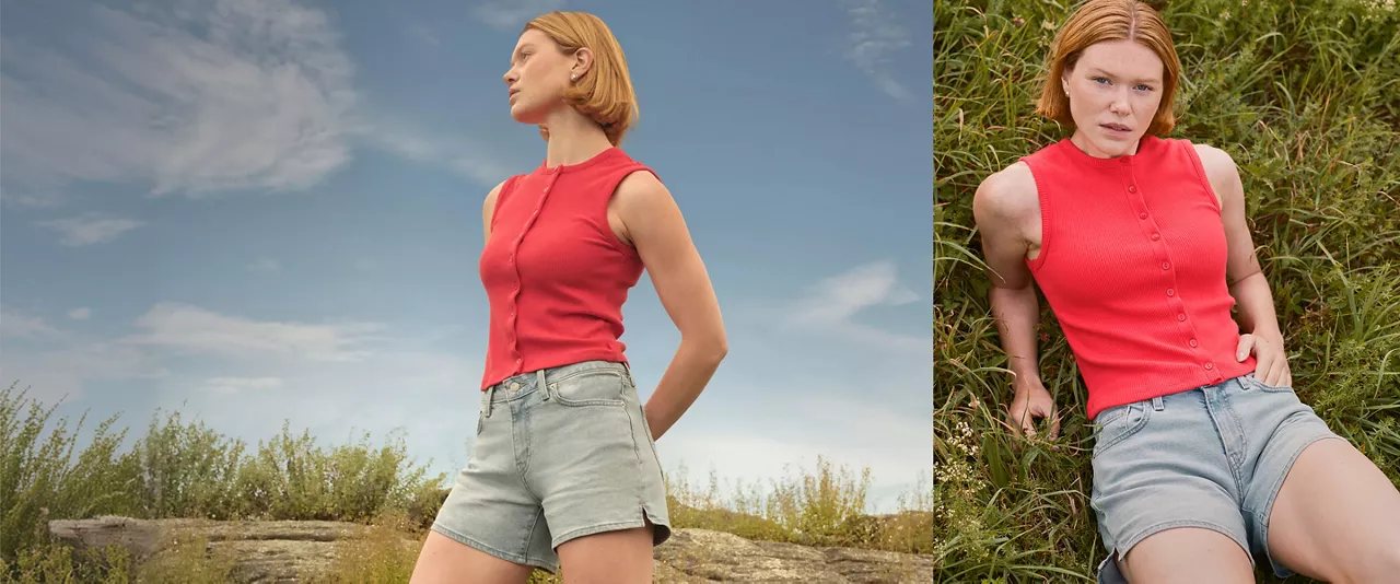 Levi's A-line shorts