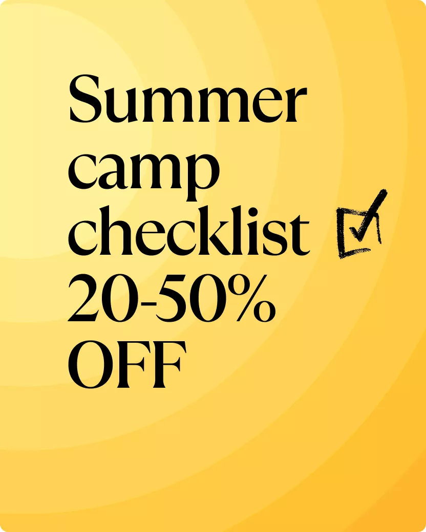 Summer camp checklist 20-50% OFF