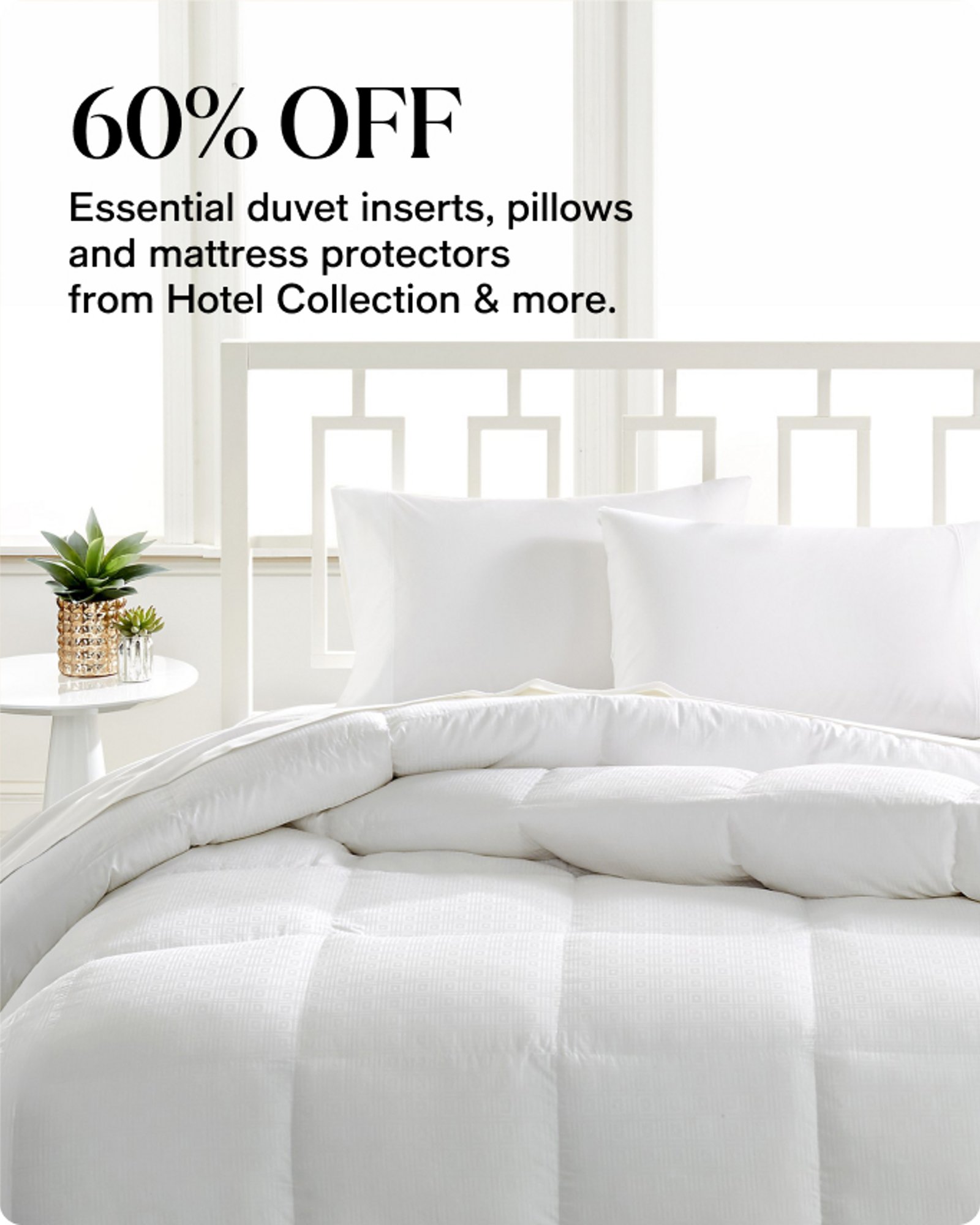 Textile-offer-card-60-OFF-Essential-duvet-inserts-pillows-and-mattress