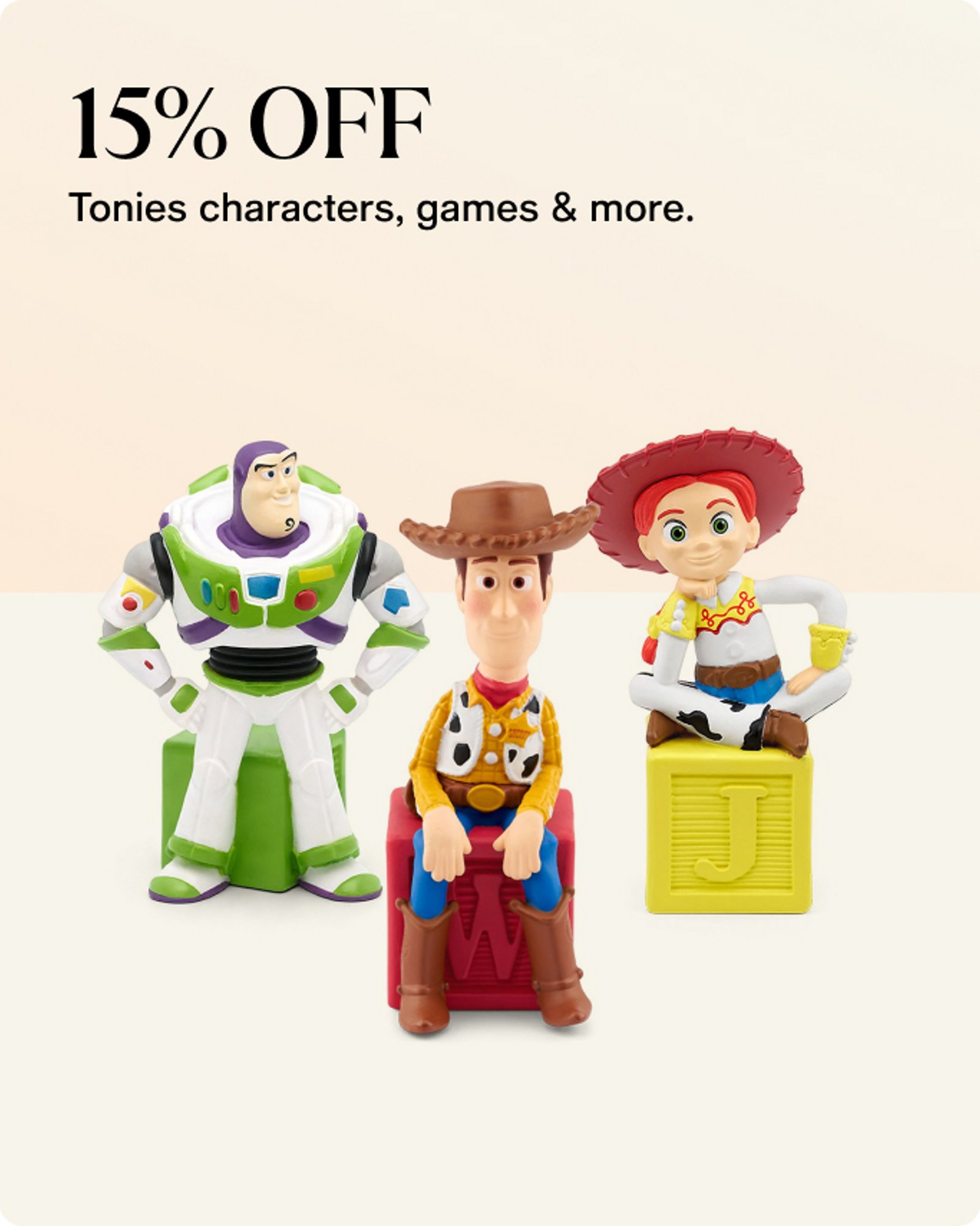 15% off tonies