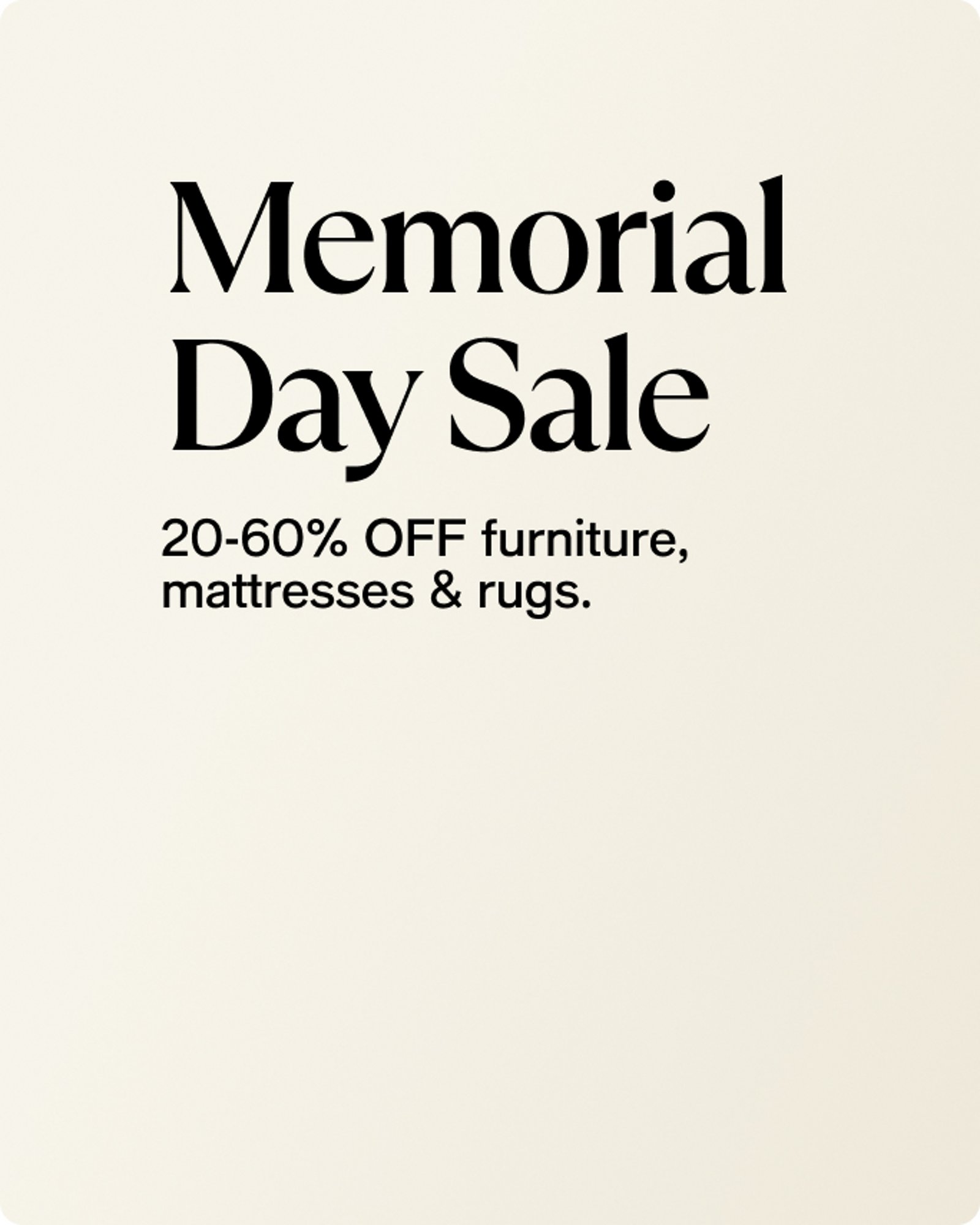 Memorial Day Sale