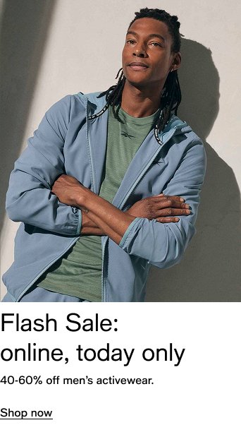 Flash sale 40-60% off activewear