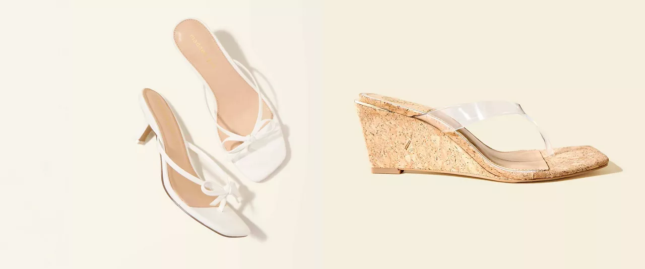 Sleek heels & wedges to polish off any summer look.