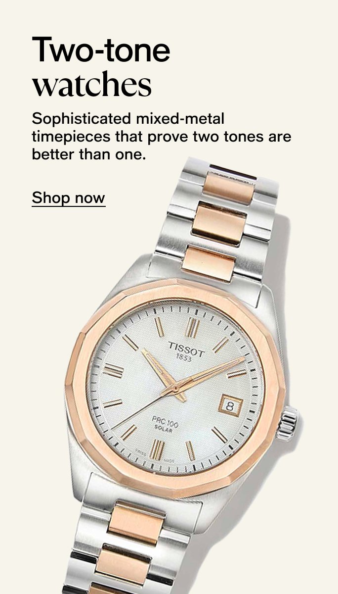 Two-tone watches