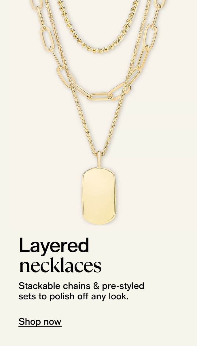 Layered necklaces
