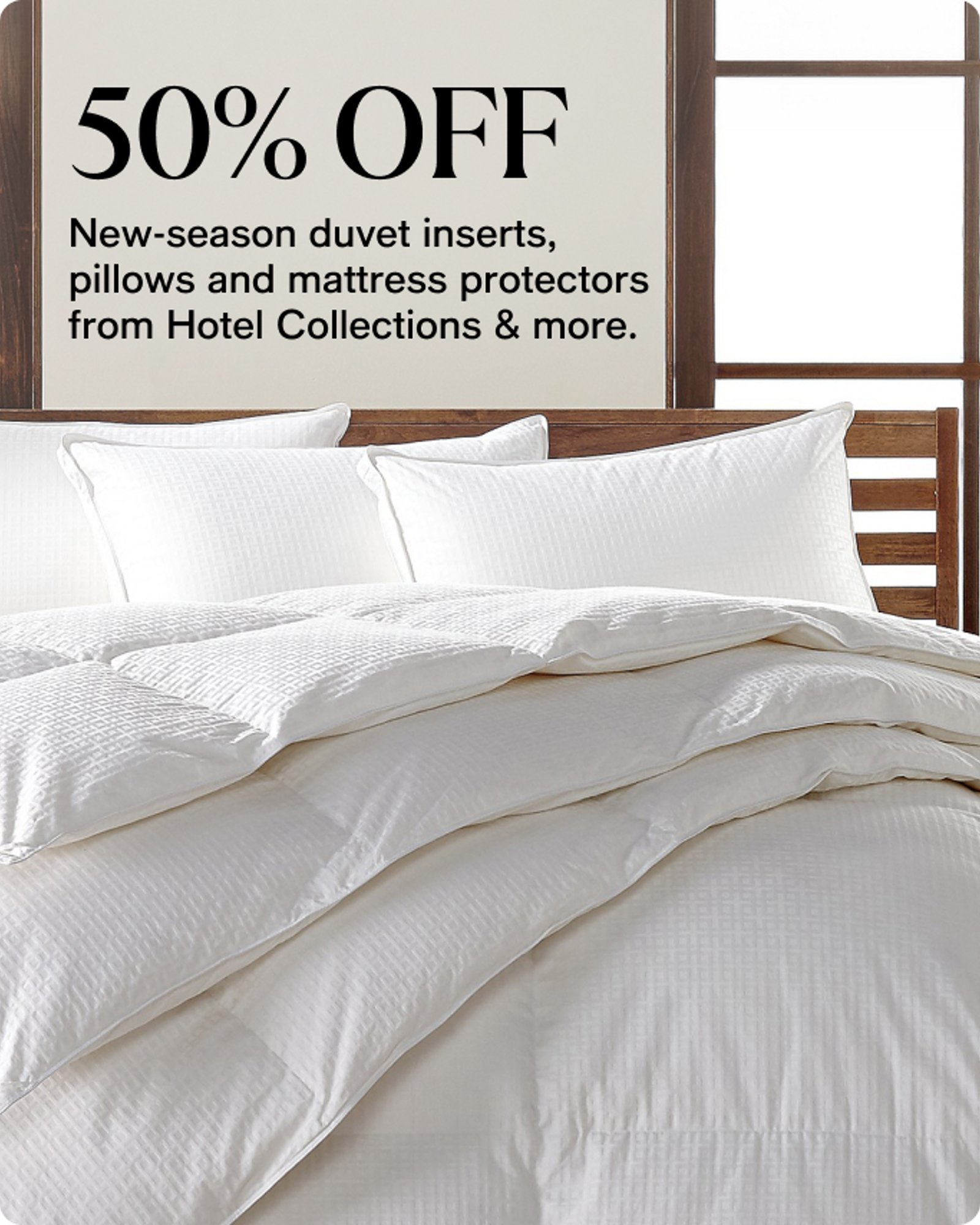 Textile-Offer-Card-50-OFF-New-season-duvet-inserts-pillows-and-mattress