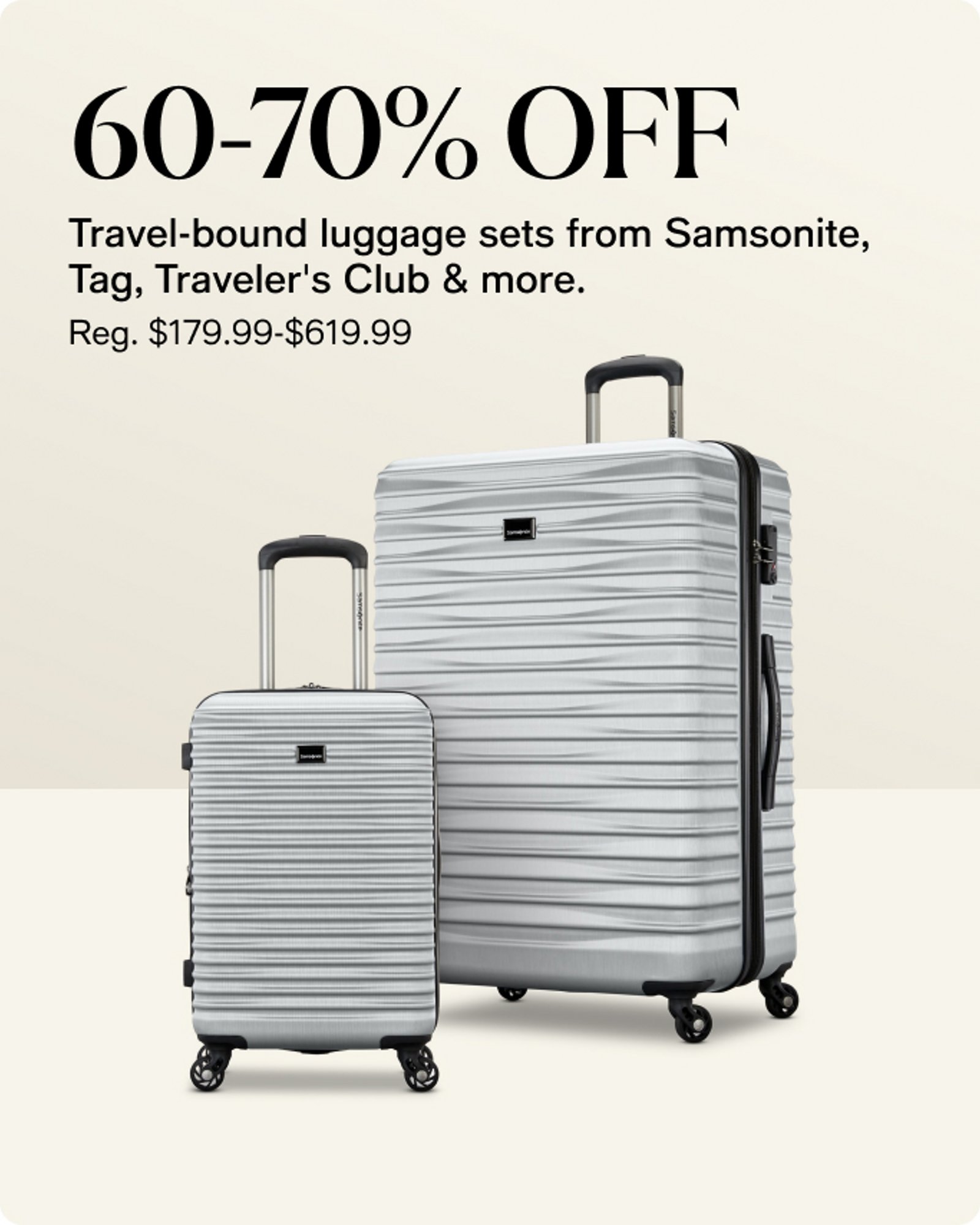 Home-Offercards-Our top deals- travel bound luggage