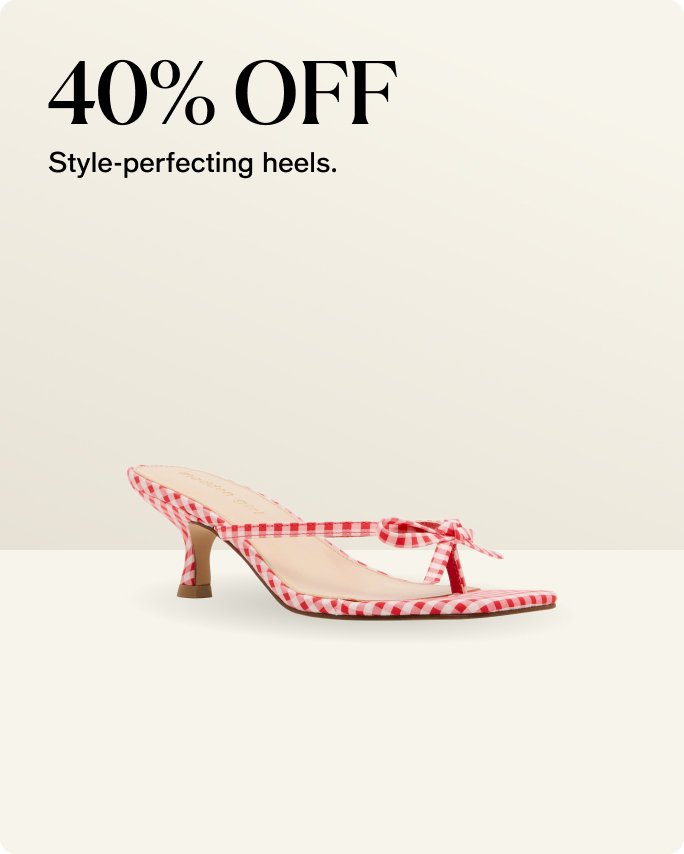 40% Off Style-perfecting heels