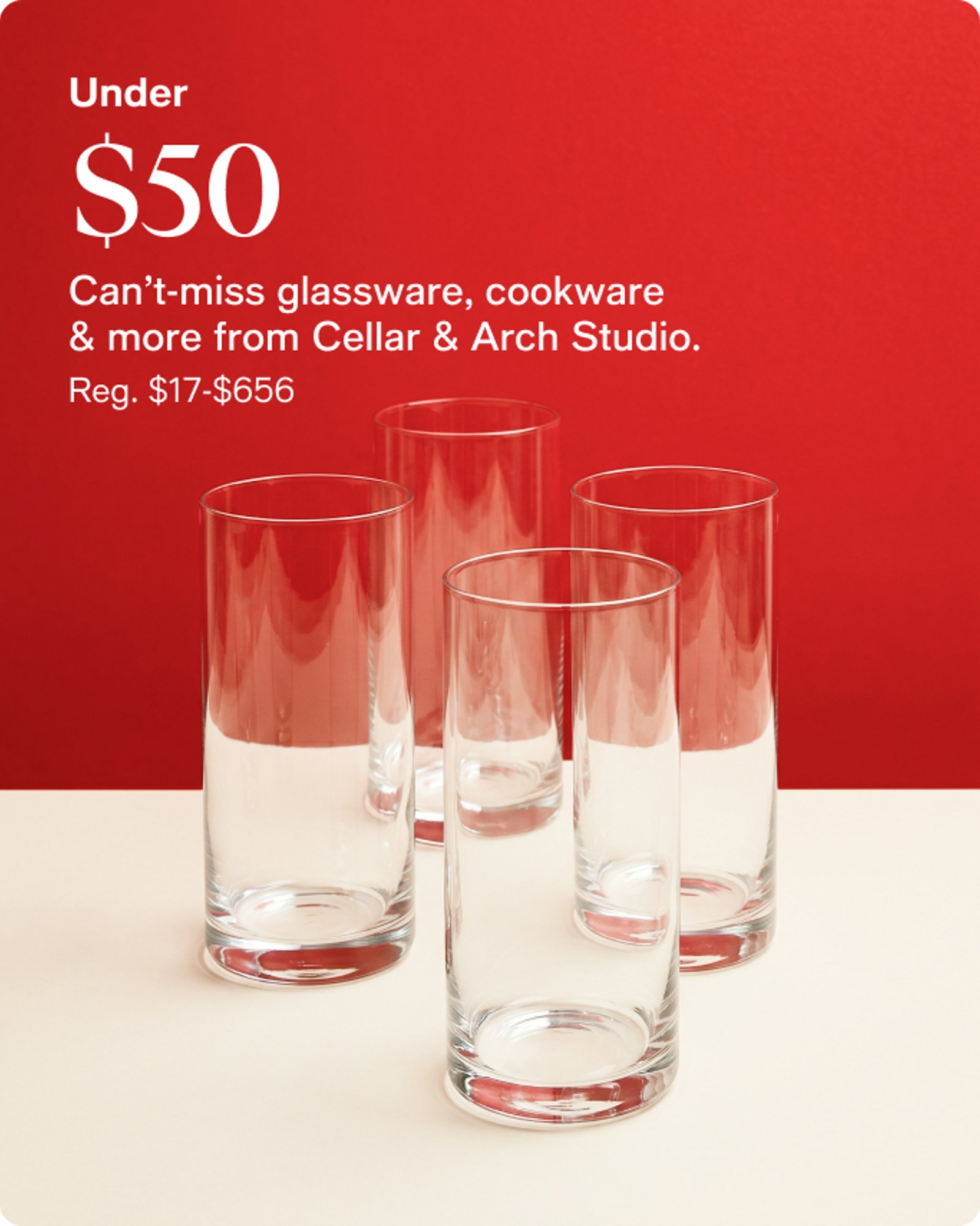 Home-offer-card-under-50-can't-miss-glassware-cookware-and-more-from-cellar-and-arch-studio