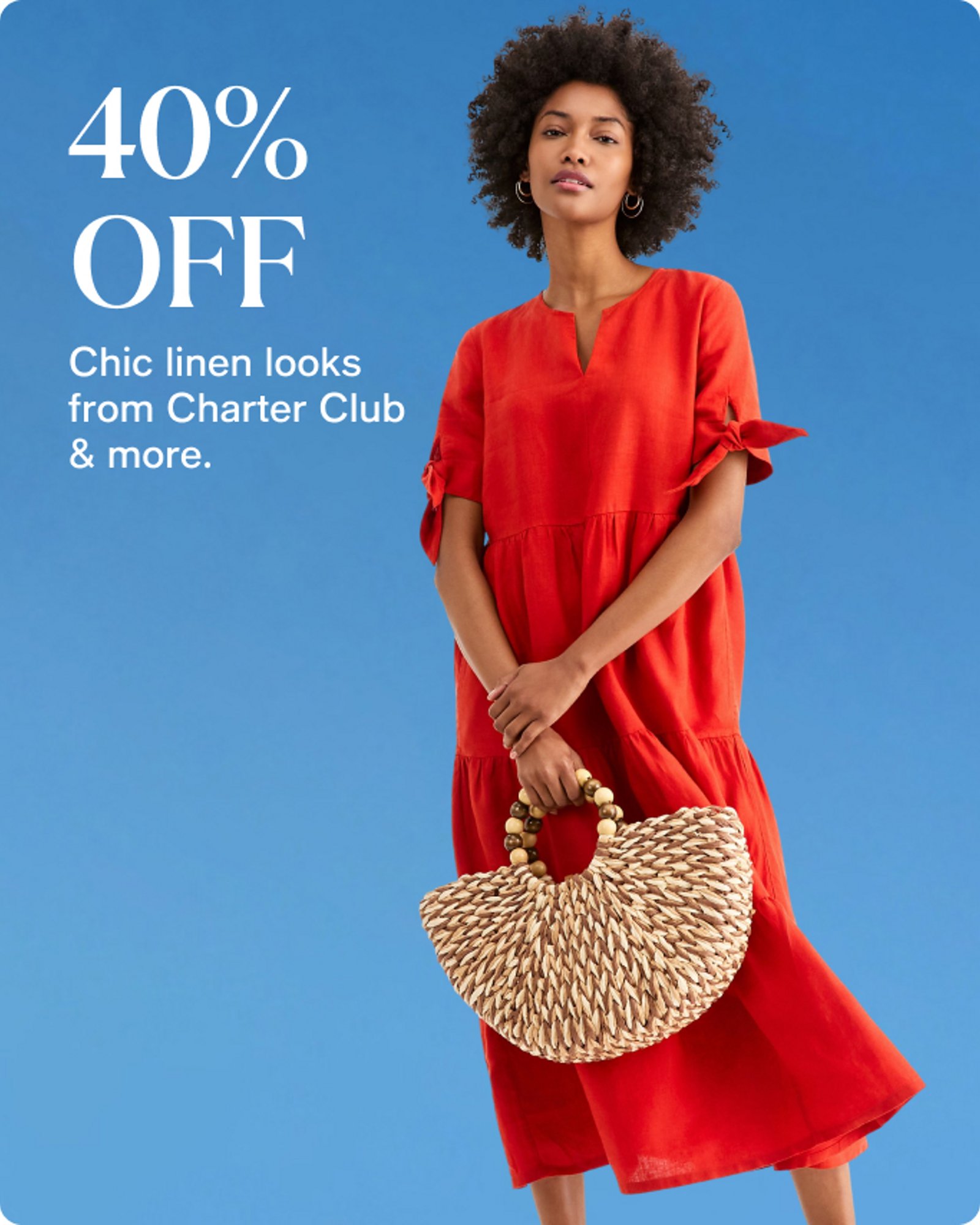 Women-offer-our-top-deals-40%-off-linen