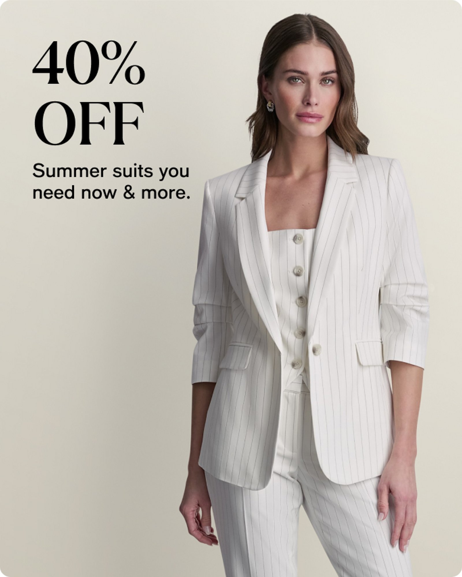 Women-offer-our-top-deals-40%-off-suits