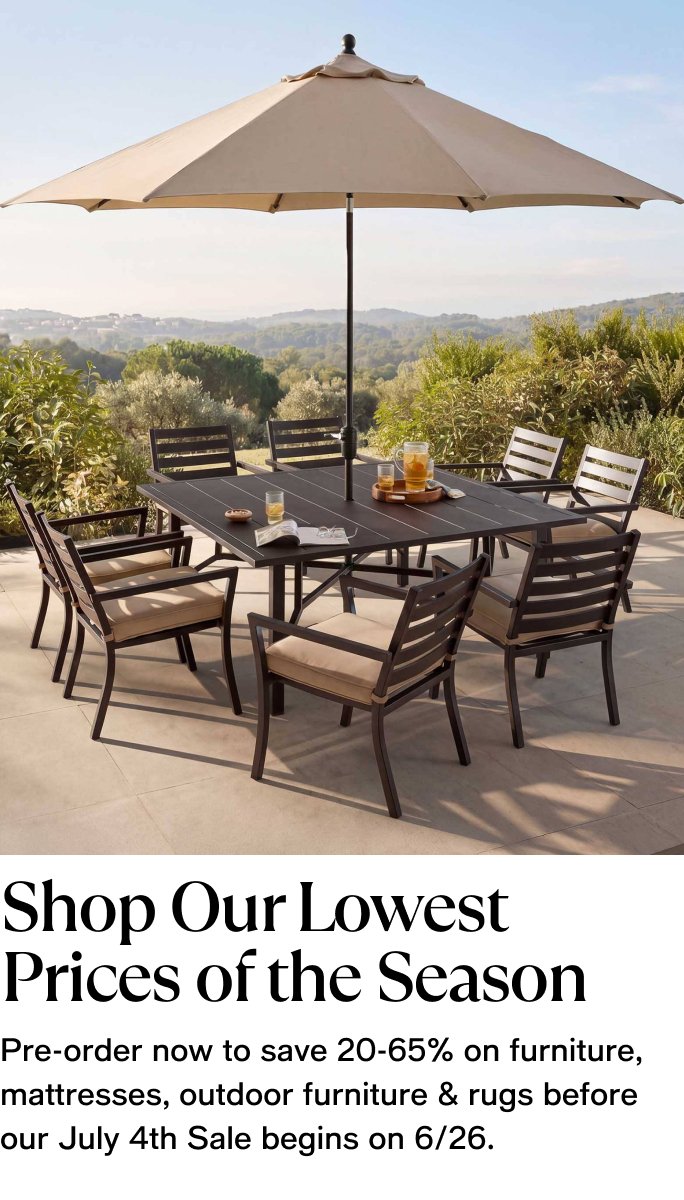 Our Lowest Prices Of the Season