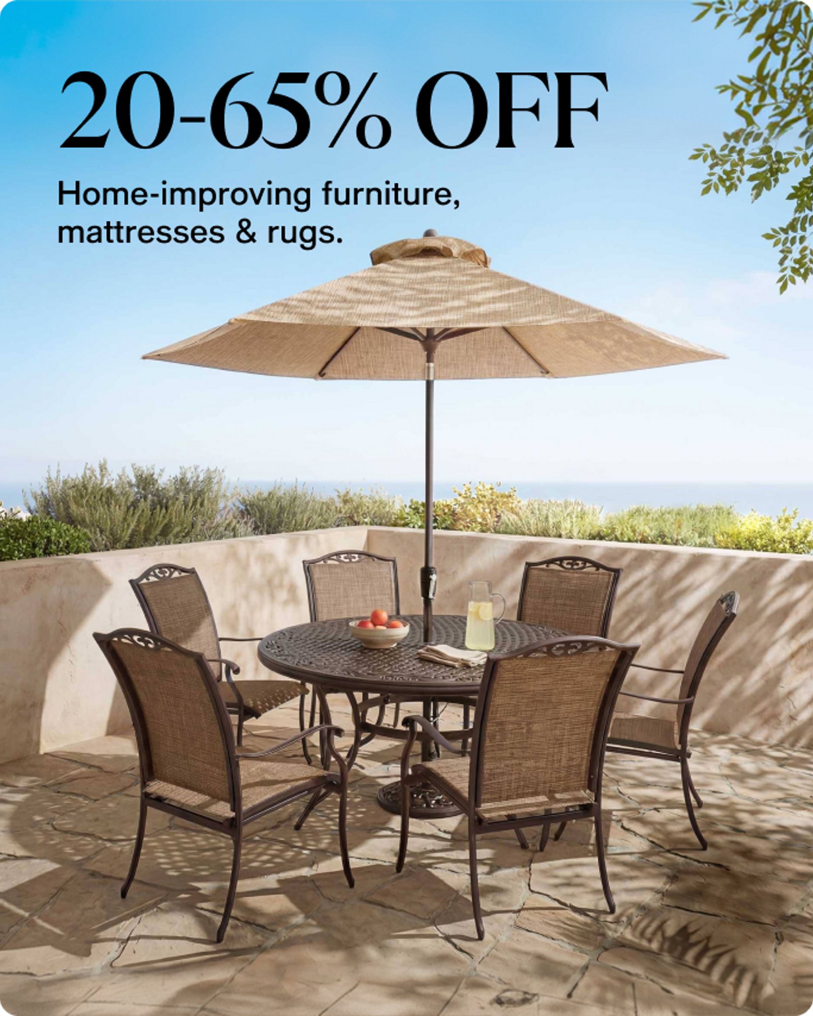 20-65% Off  Furniture mattresses and Rugs
