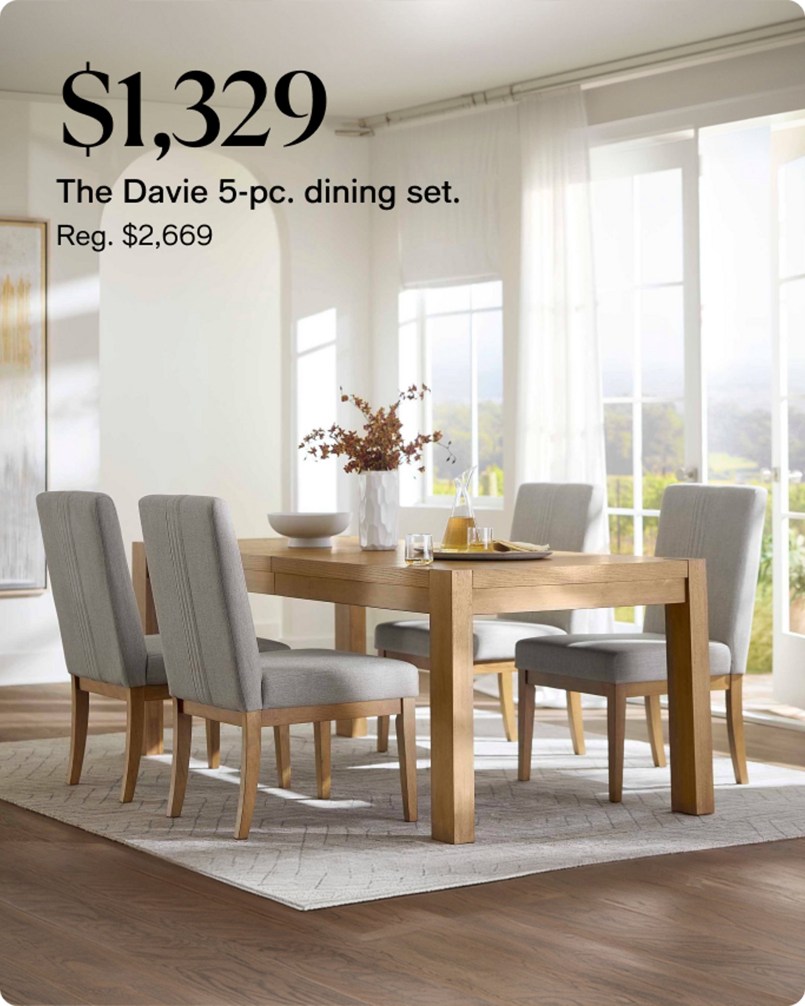 $1,329 Davie 5pc