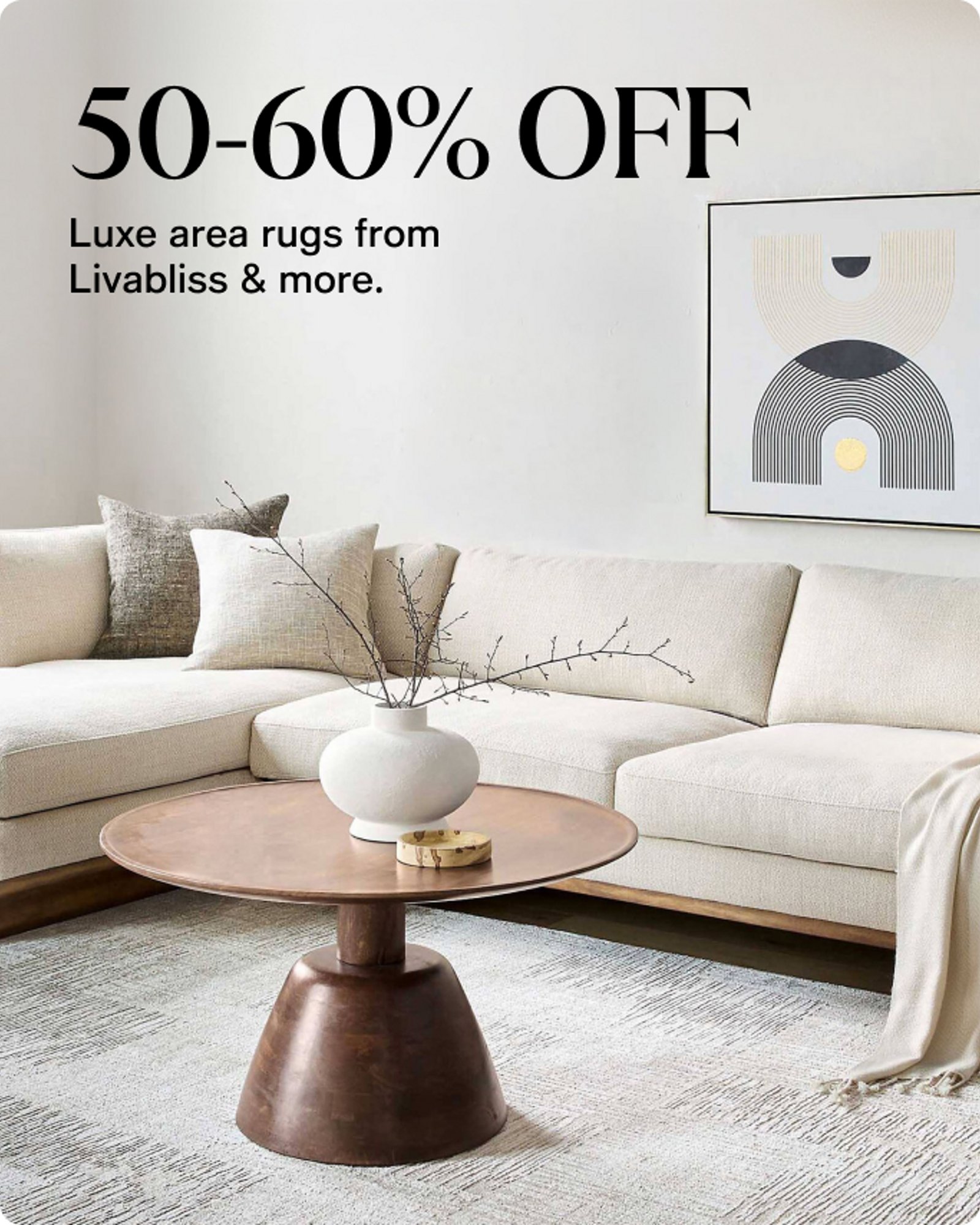 50-60% Off Rugs 