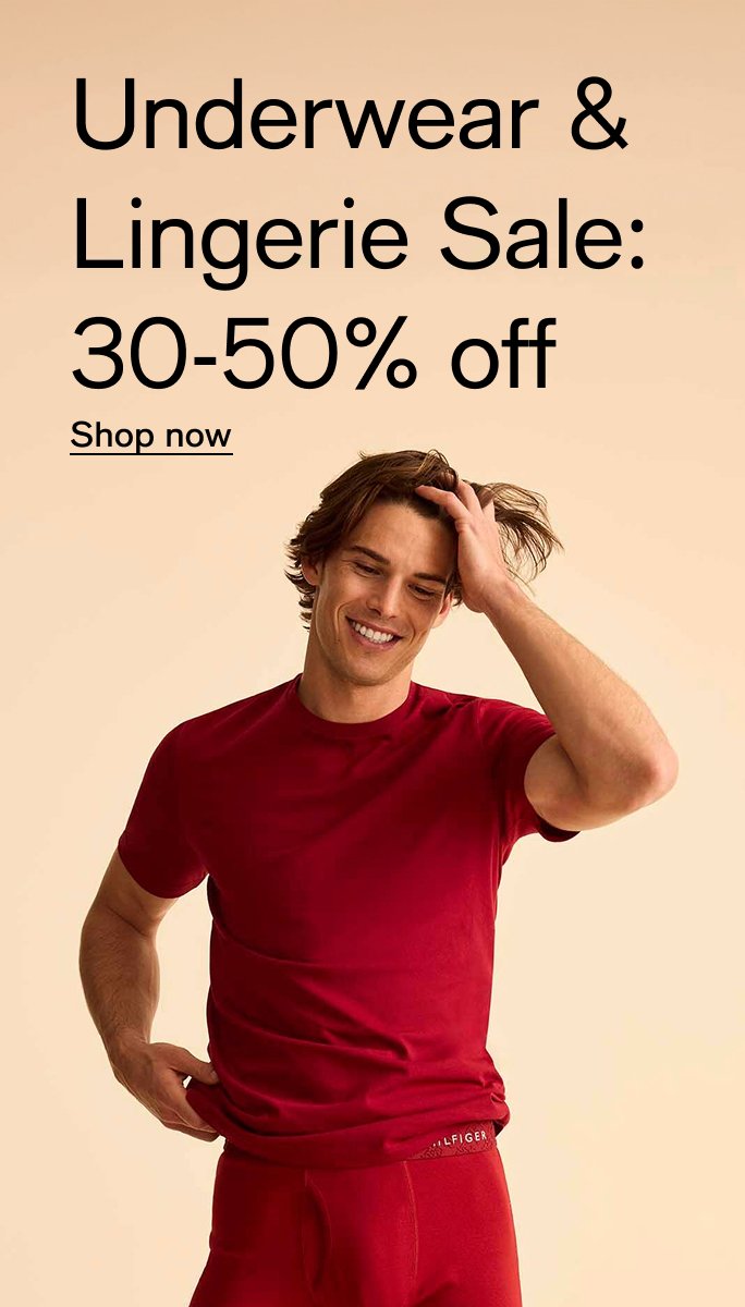 Underwear & Lingerie Sale: 30-50% off