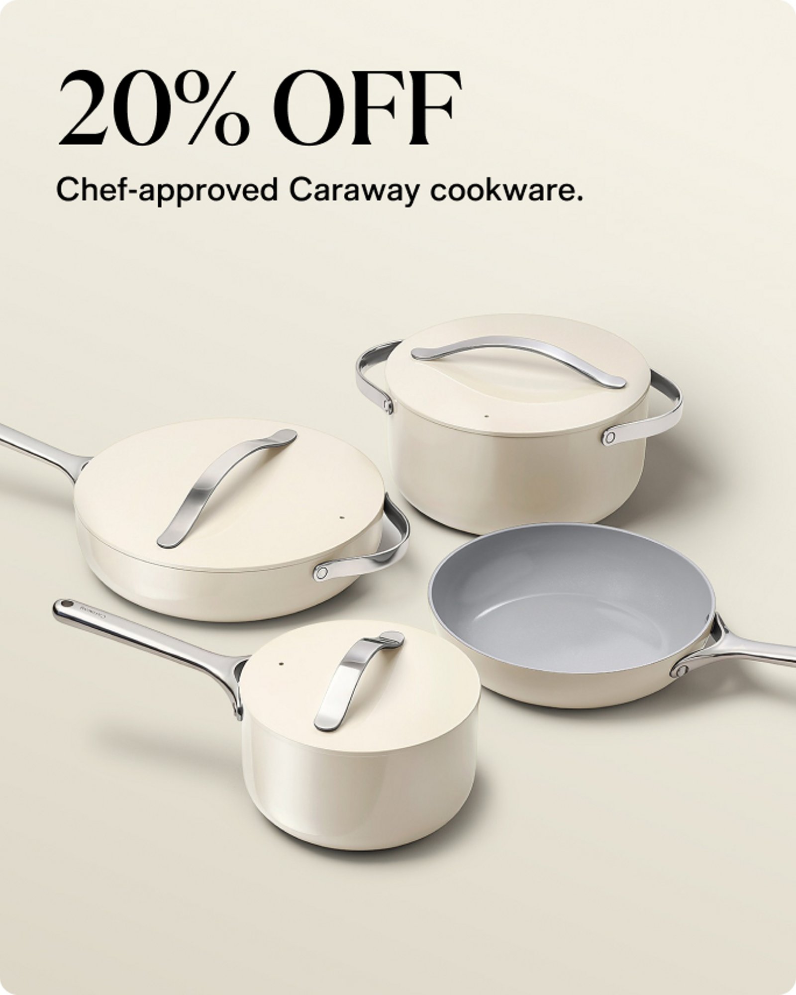 Home-offer-card-20-off-chef-approved-caraway-cookware