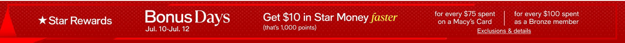 Star rewards Bonus Days