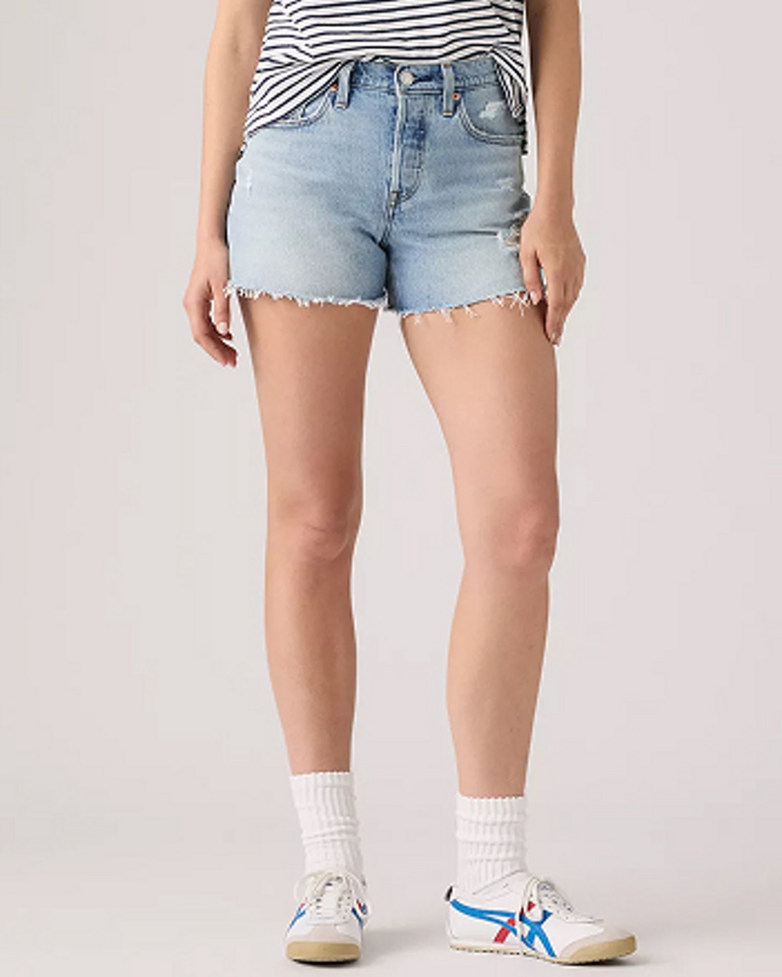 The Cheetah Girls Jean Shorts Girls Sz 10 1/2 Plus Denim Bling Belt