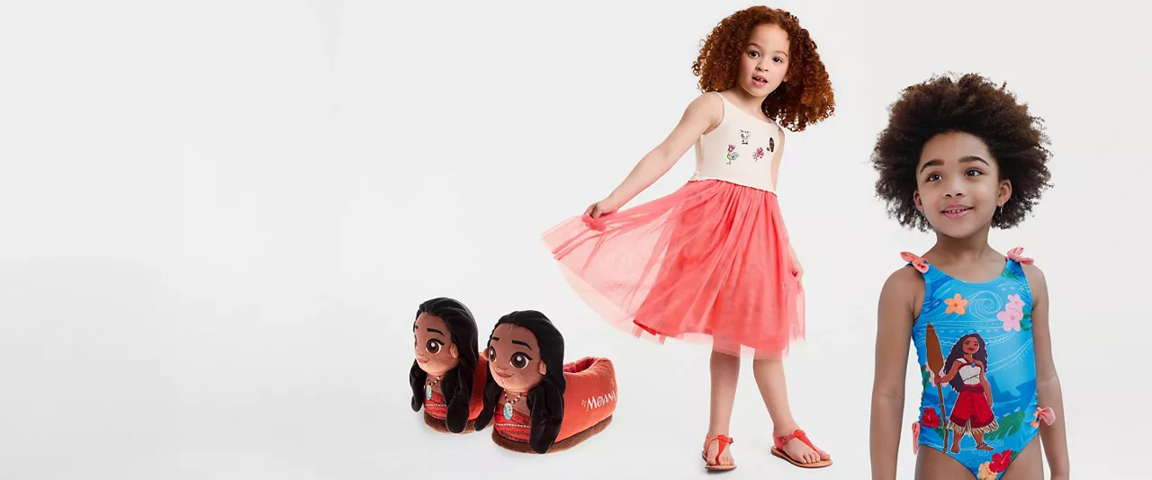Make their day (and year) with Moana-themed outfits for every summer adventure.