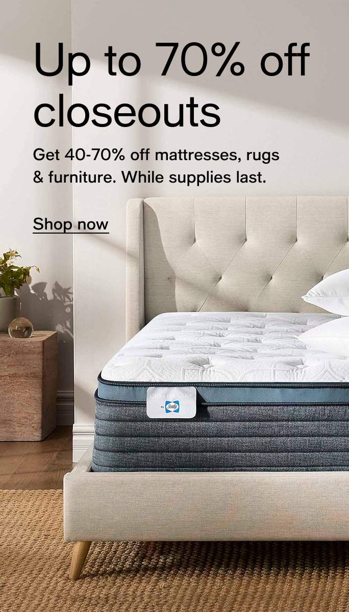 Up to 70% Closeouts