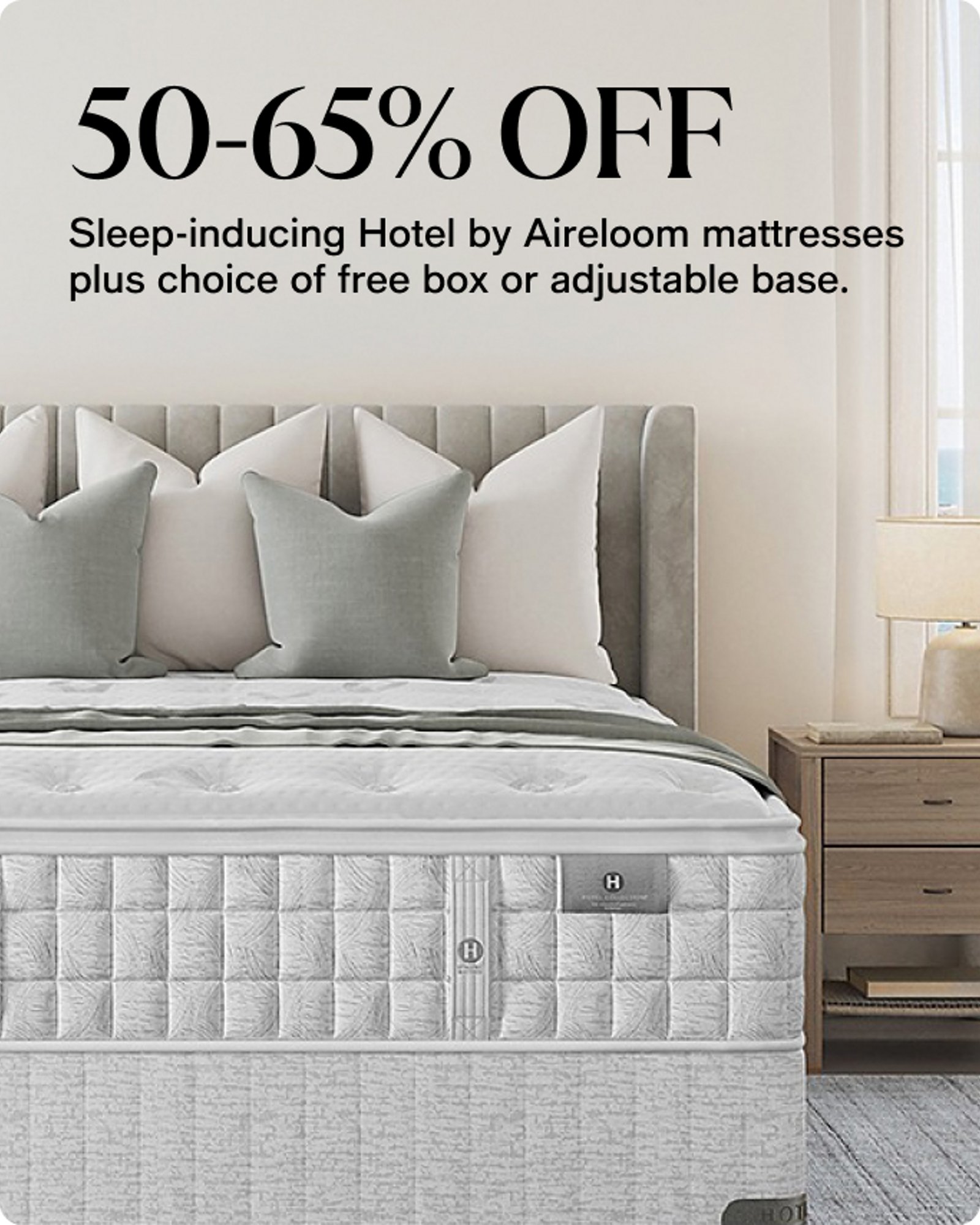 50-65% Off Airloom mattresses