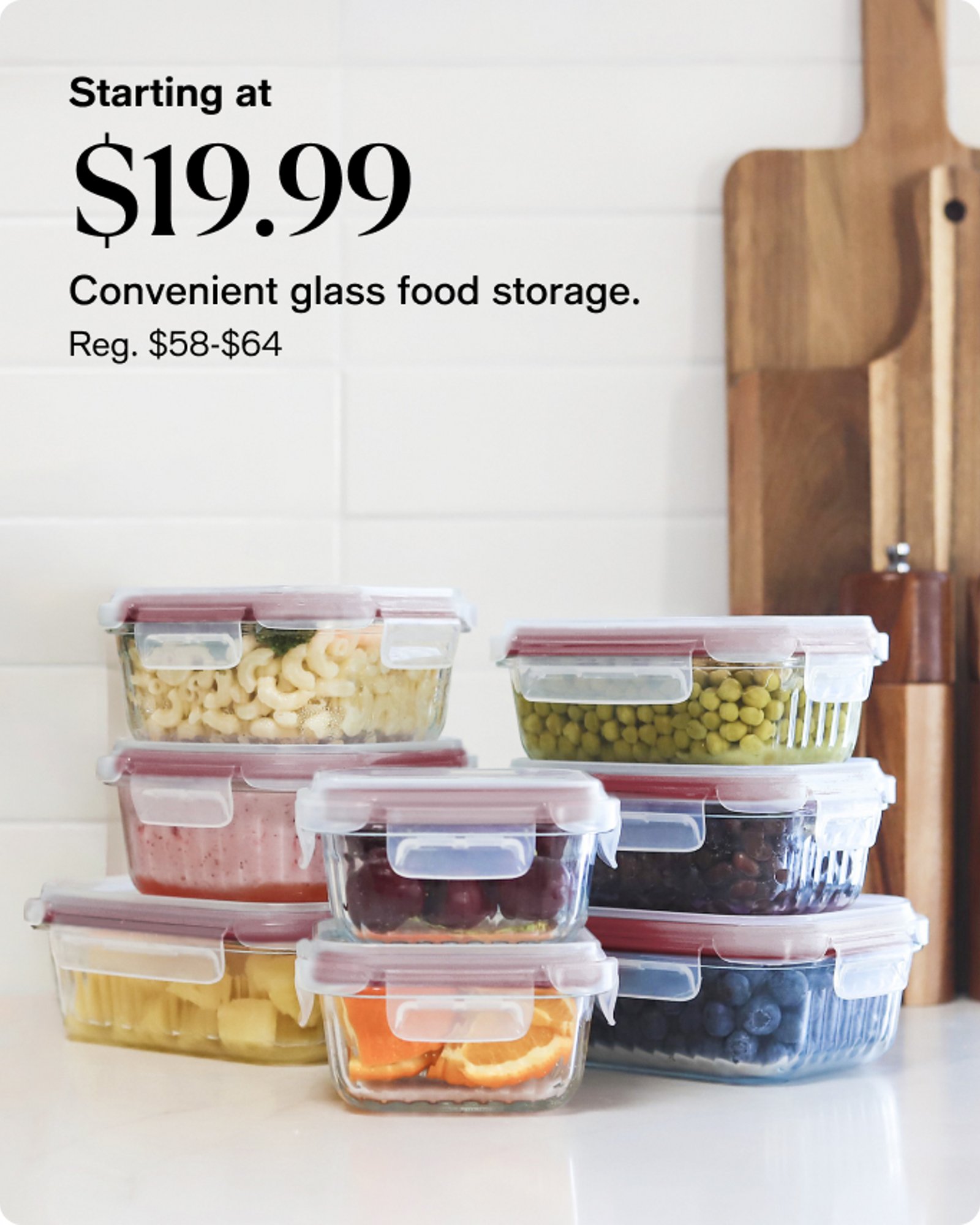 Home-Offercards-Our top deals-Glass food storage