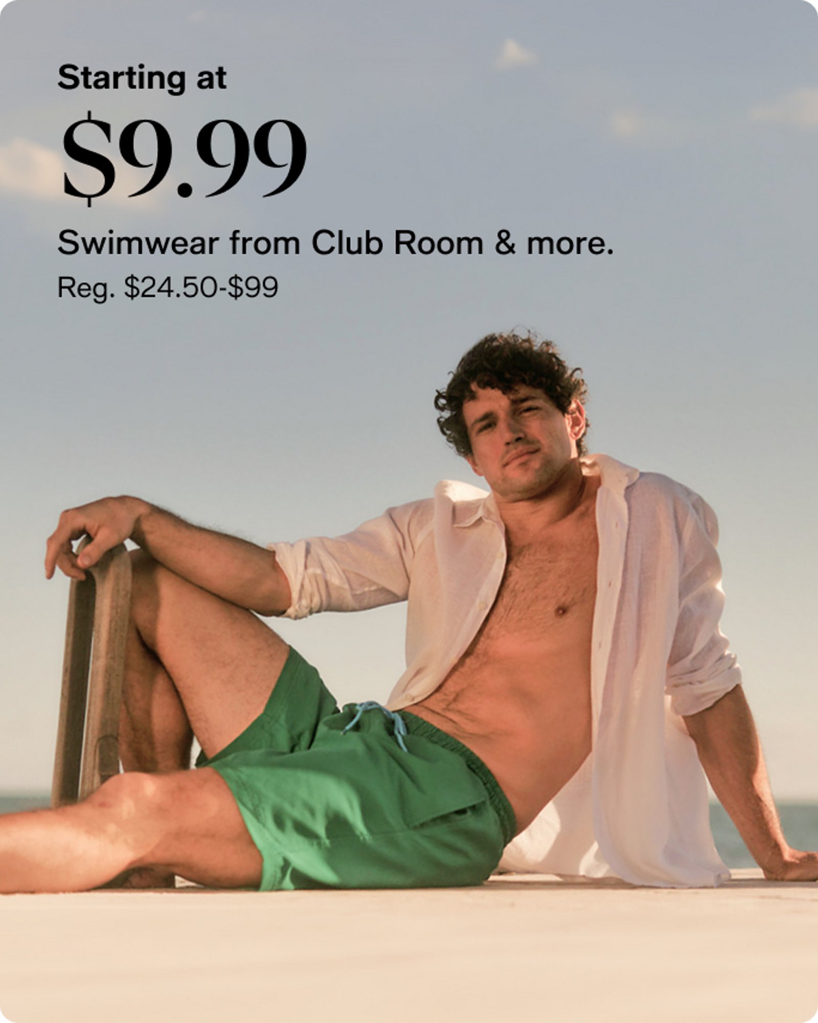 Men's - Offer card - Starting $9.99