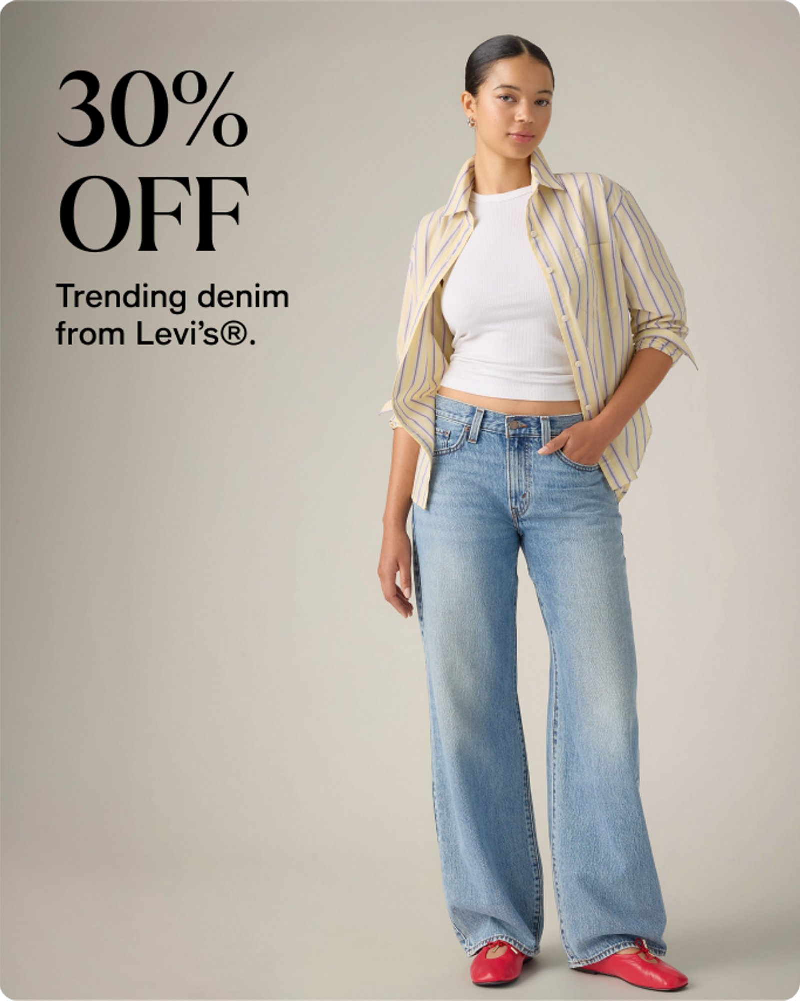 Women-offer-our-top-deals-30%-off-levis