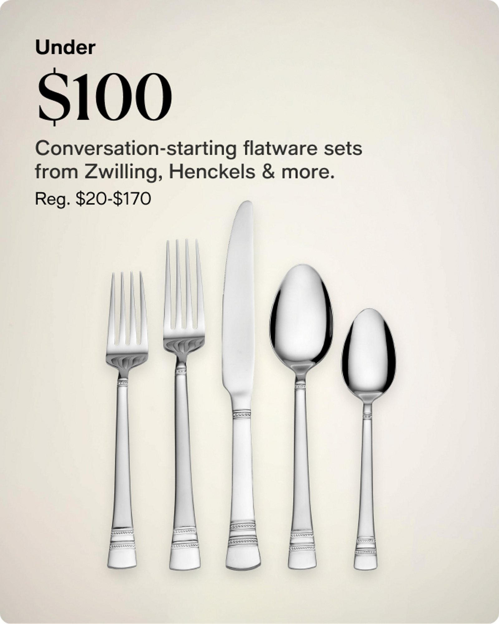 Home-Offercards-Our top deals-Flatware