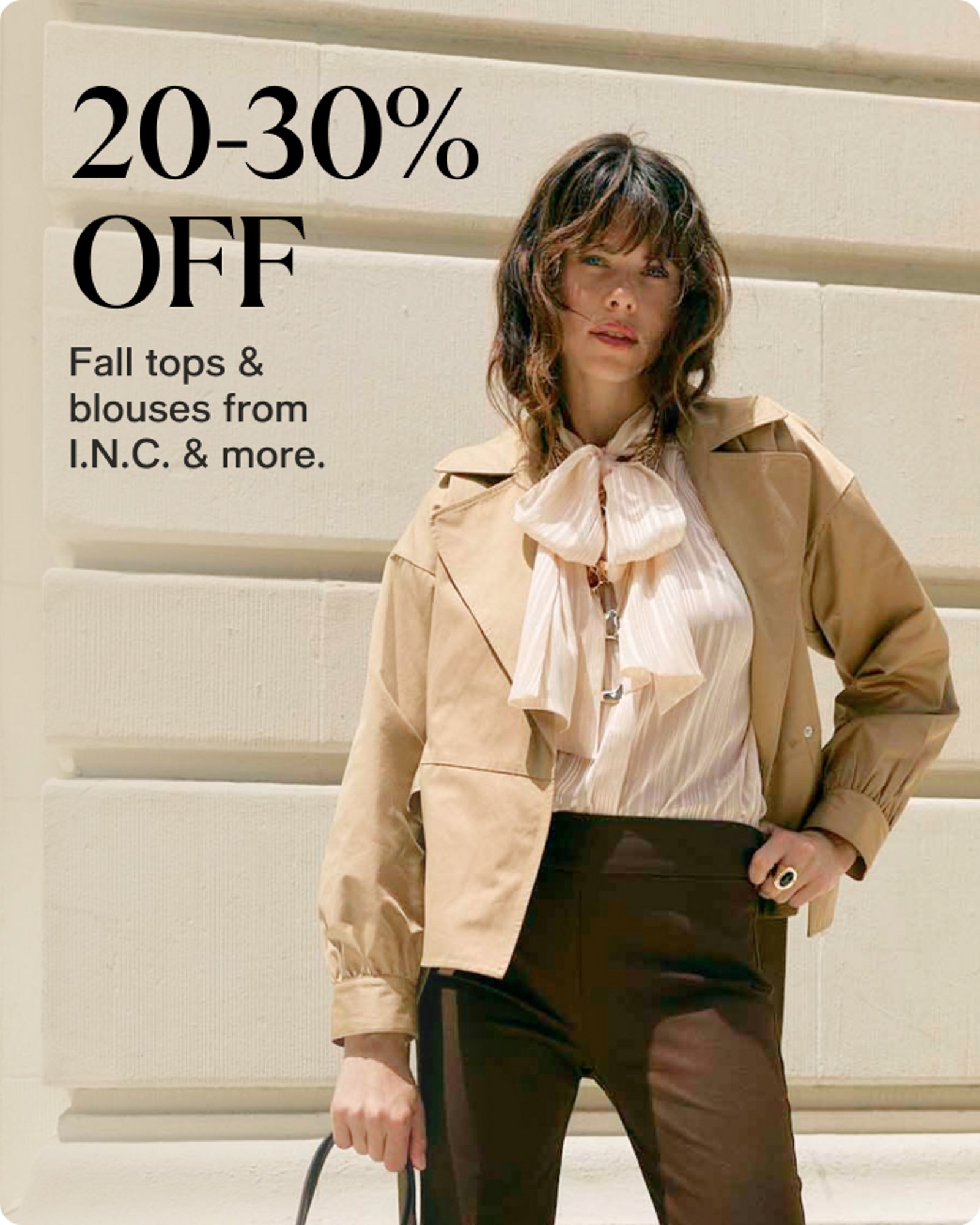 Women-offer-our-top-deals-20-30%-off-fall-tops-blouses
