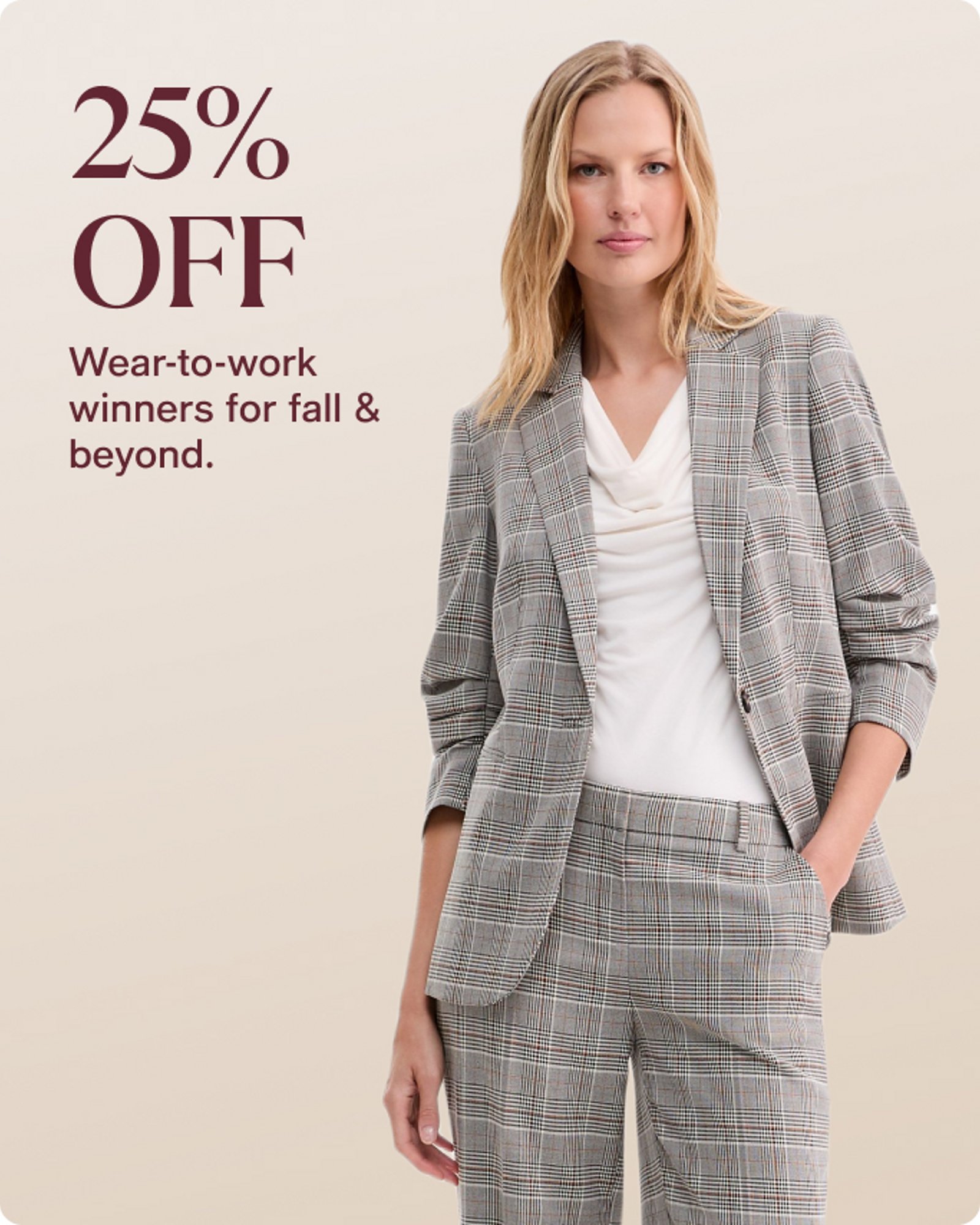 Women-offer-our-top-deals-25%-off-wear-to-work