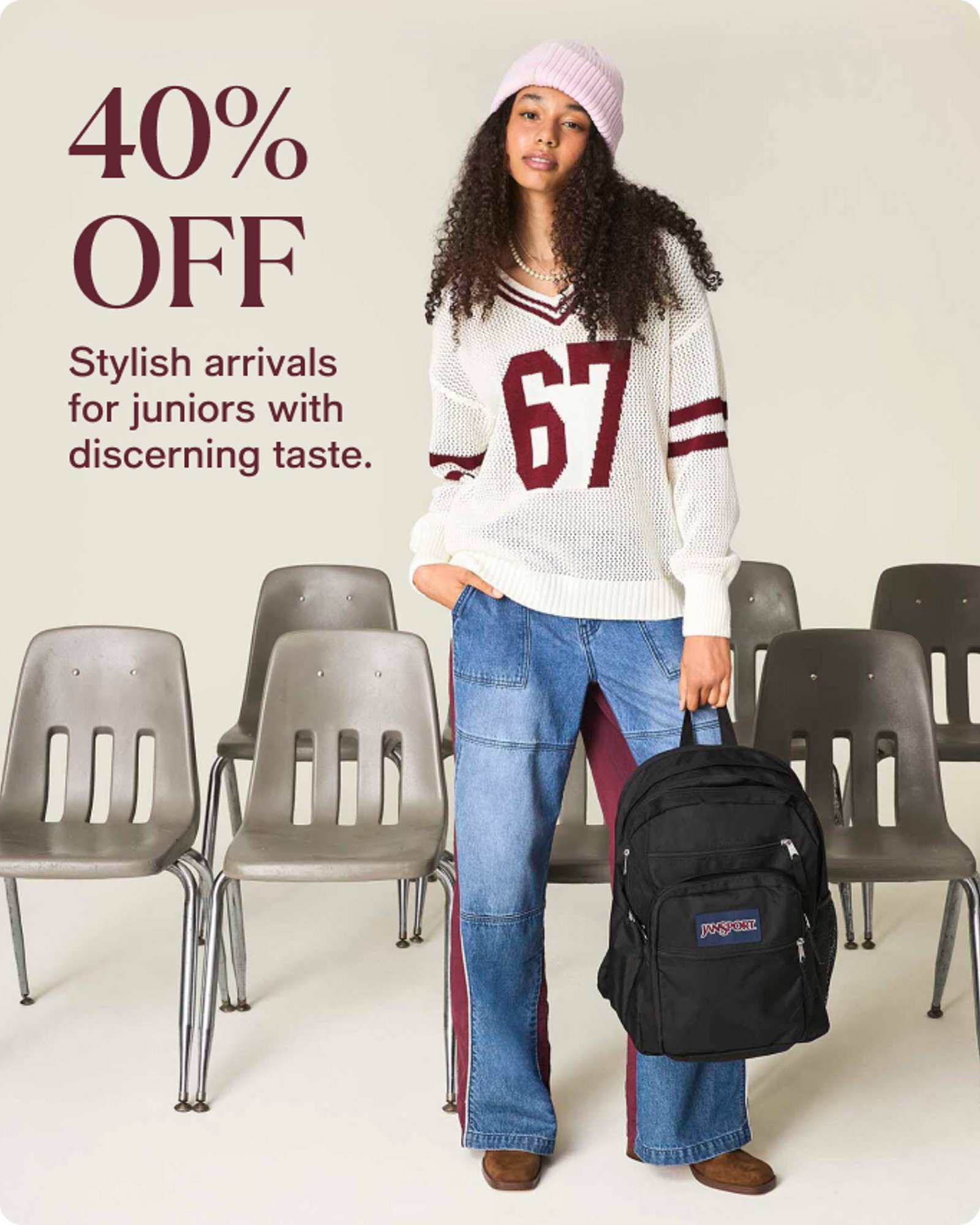 Women-offer-our-top-deals-40%-off-stylish-arrivals-for-juniors