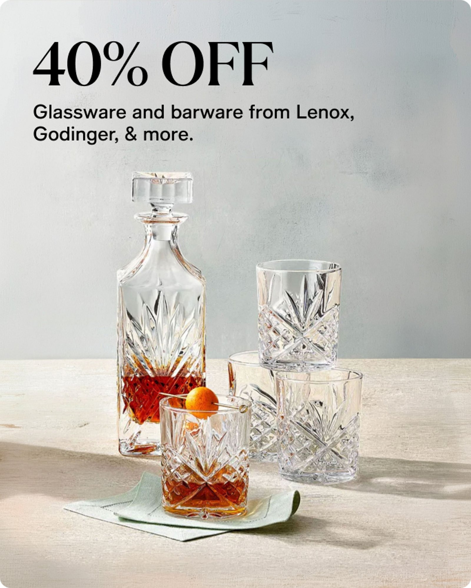Home-offer-card-40-off-glassware