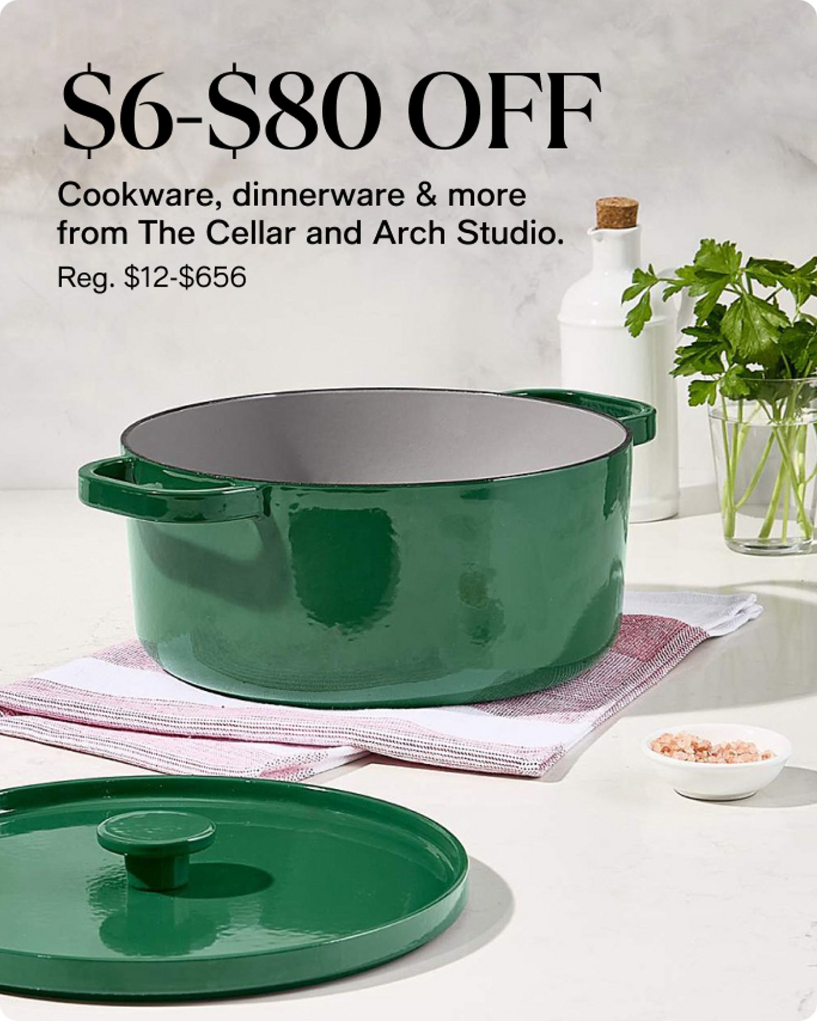 Home-Offercards-Our top deals-Cookware, Dinnerware