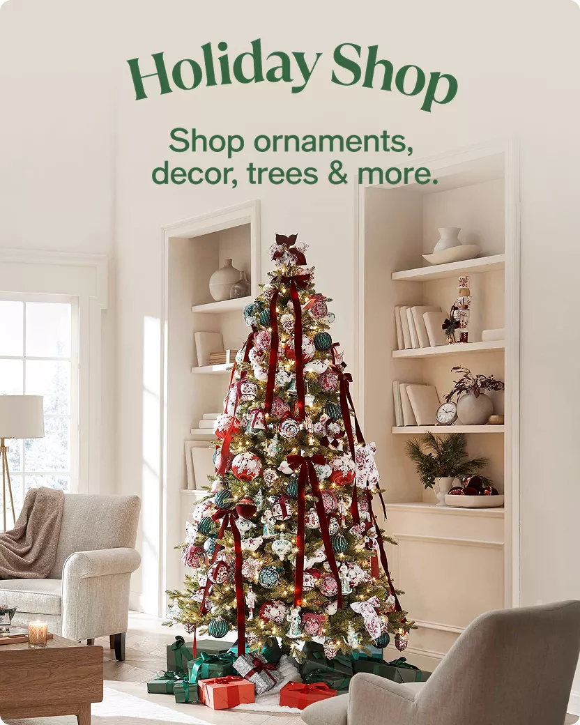 Holiday Shop - Shop ornaments, decor, trees & more.