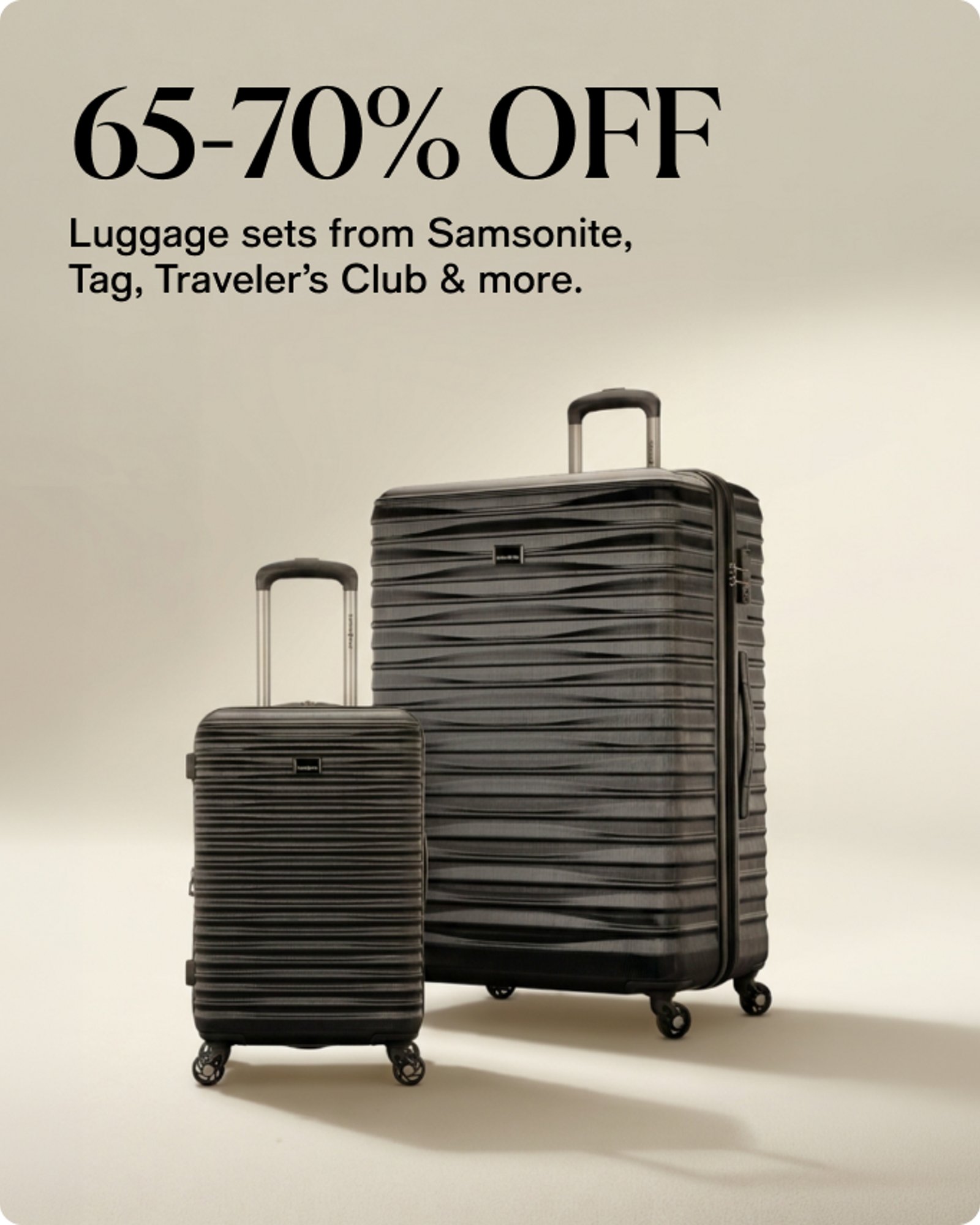 Home-Offercards-Our top deals-Luggage