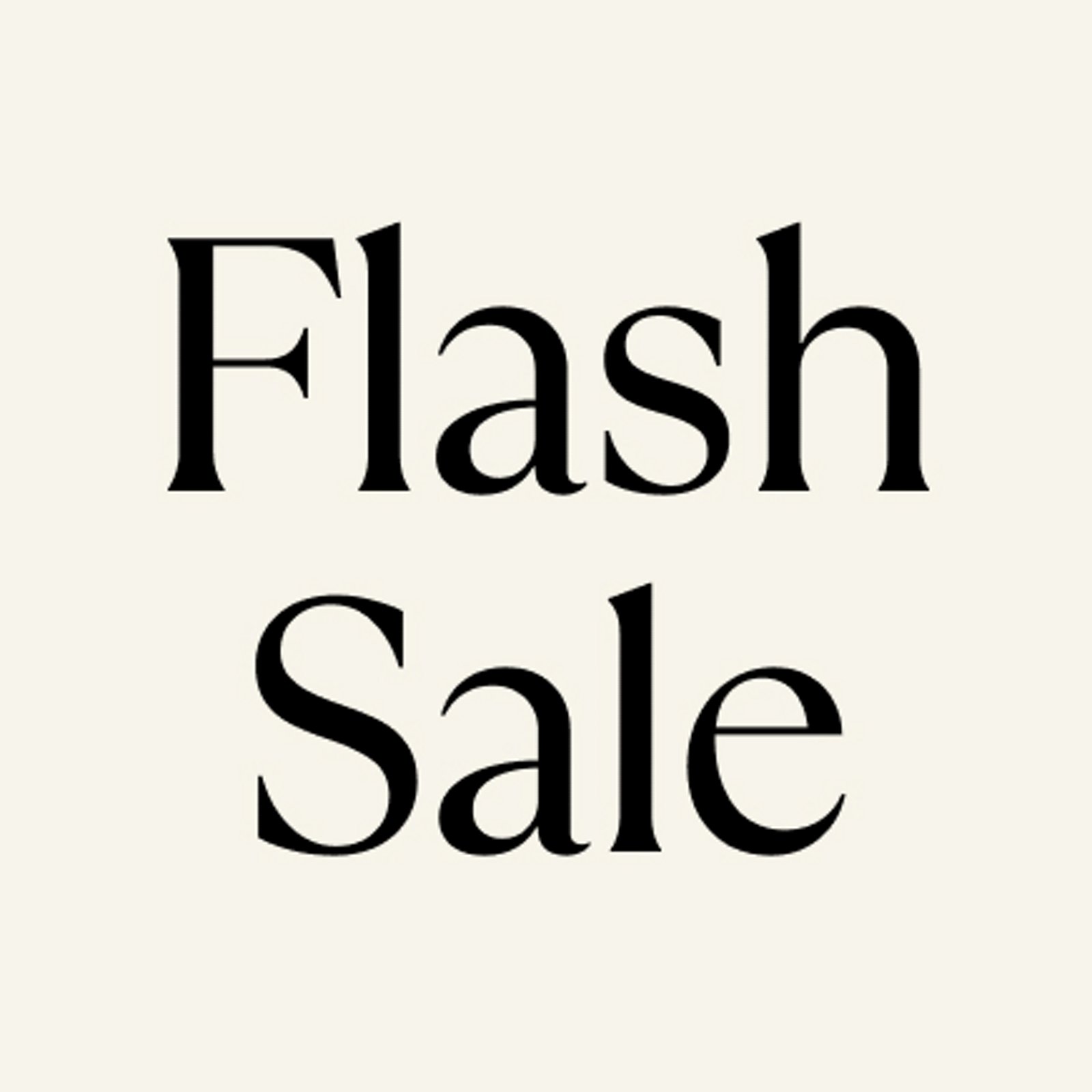 Flash sale