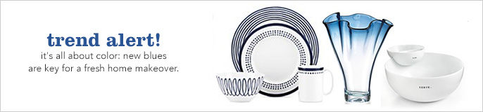 Trend alert! it's all about color: new blues are key for a fresh home makeover, shop new blues